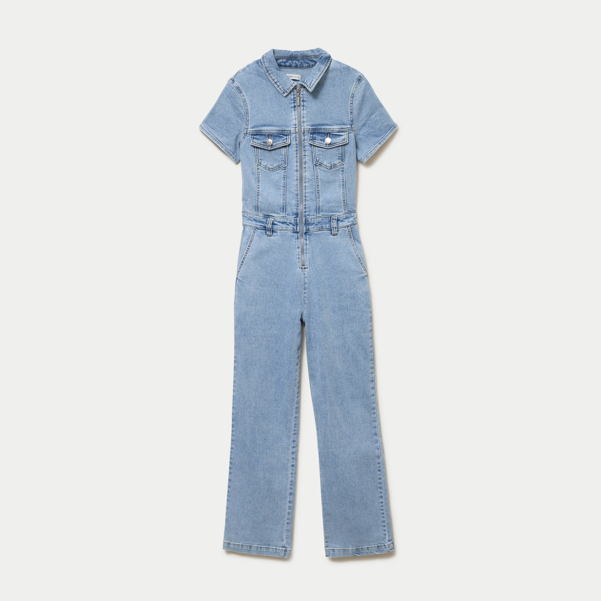 Combinaison pantalon en jean denim triple stone femme