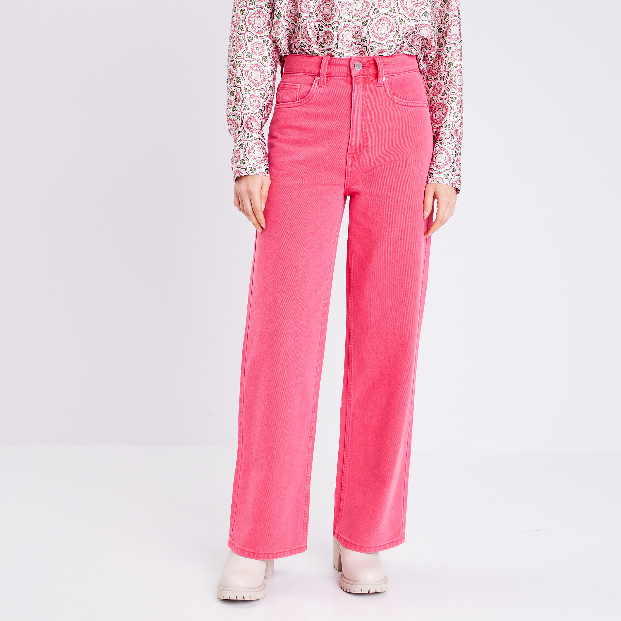 Jeans best sale femme rose