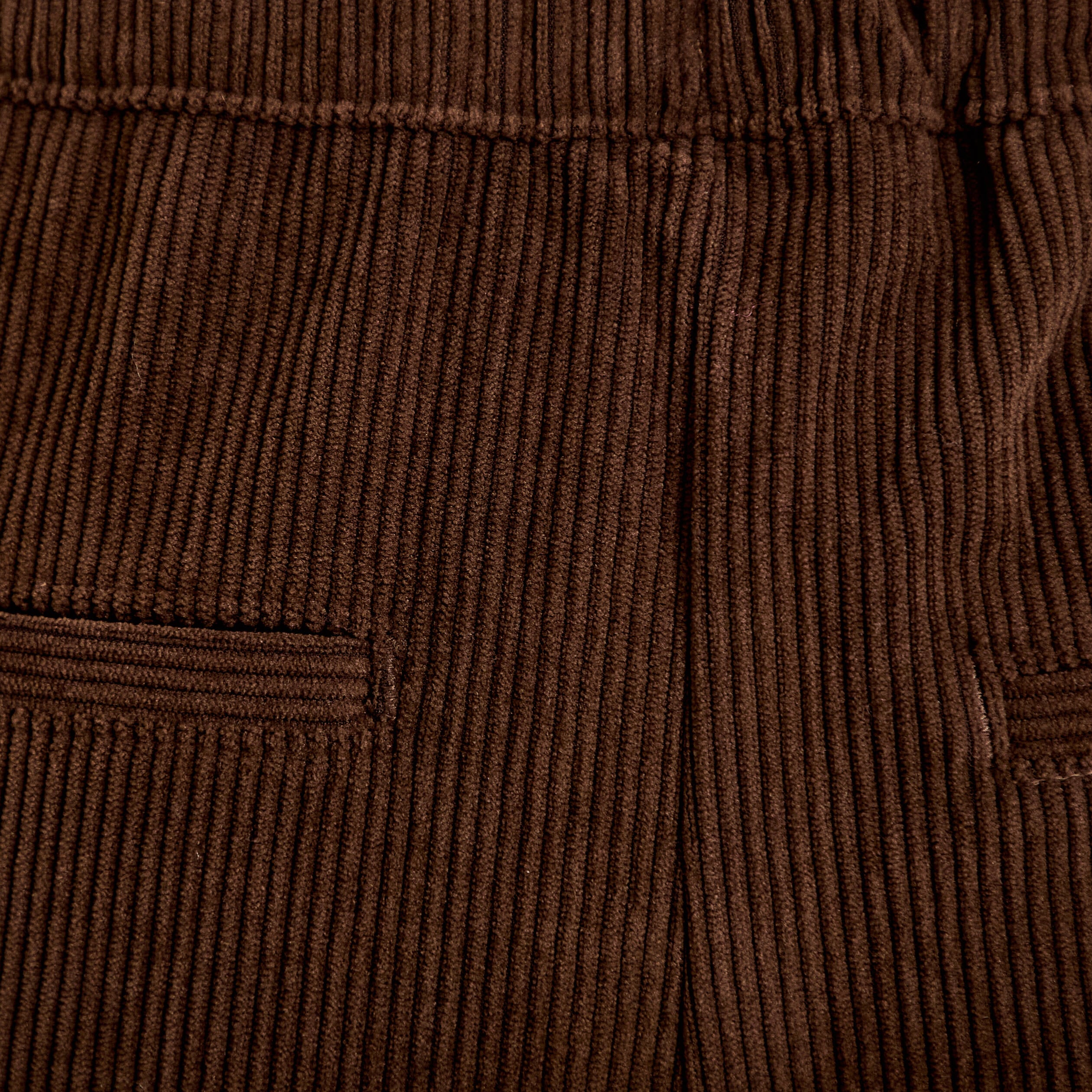 Pantalon bootcut taille standard velours marron fonc&eacute; femme