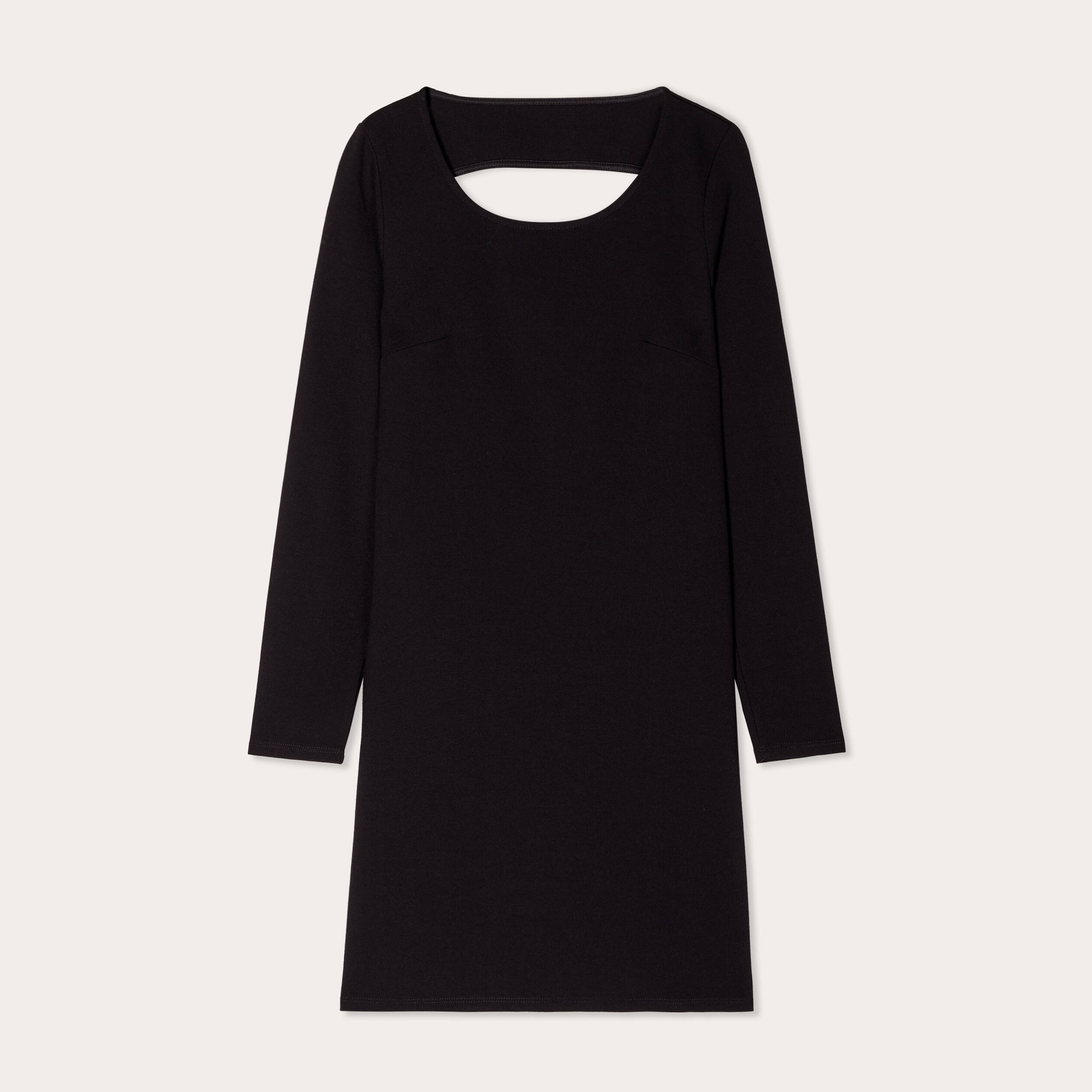 Robe &eacute;vas&eacute;e dos ouvert noir femme