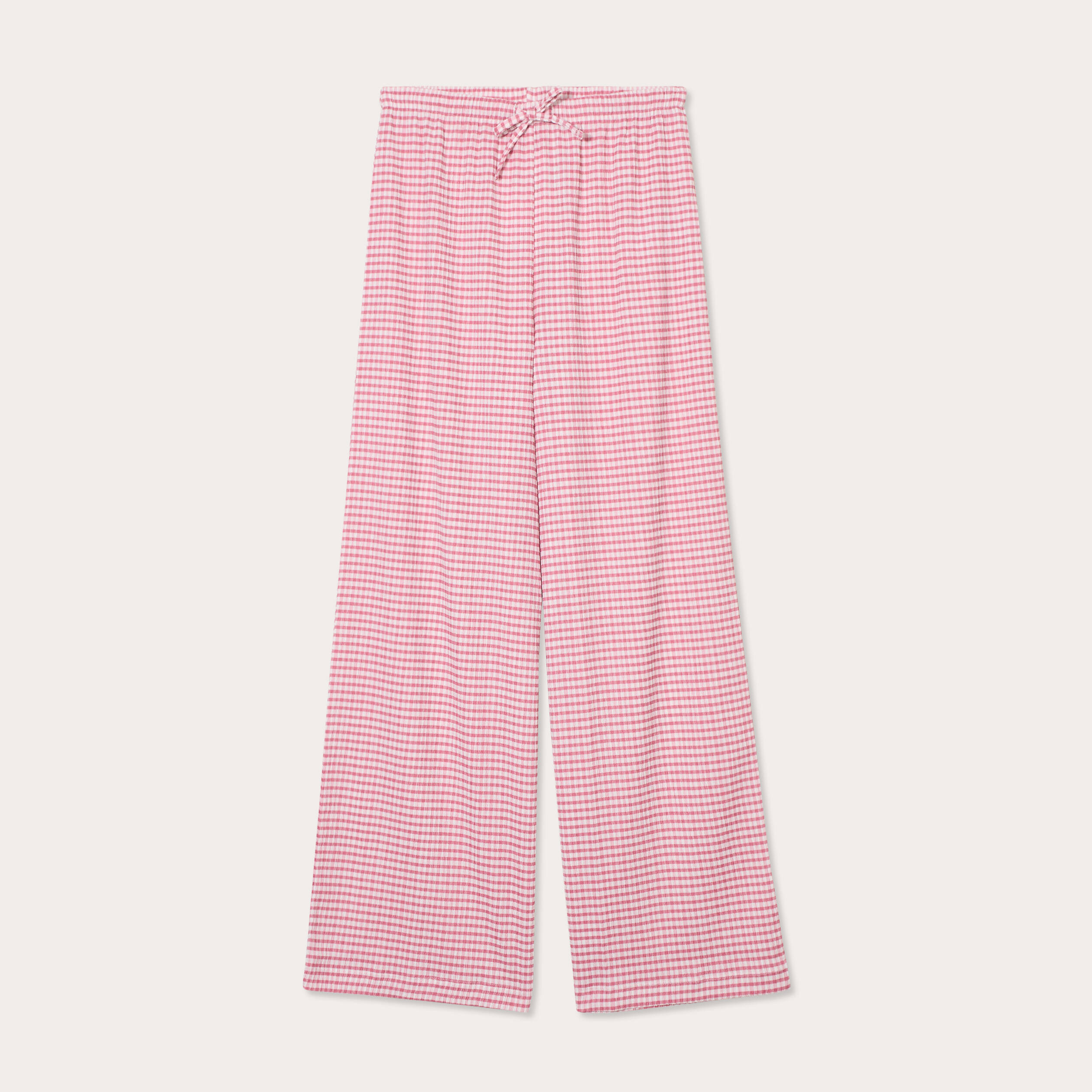 Pantalon large fluide rouge fonc&eacute; femme