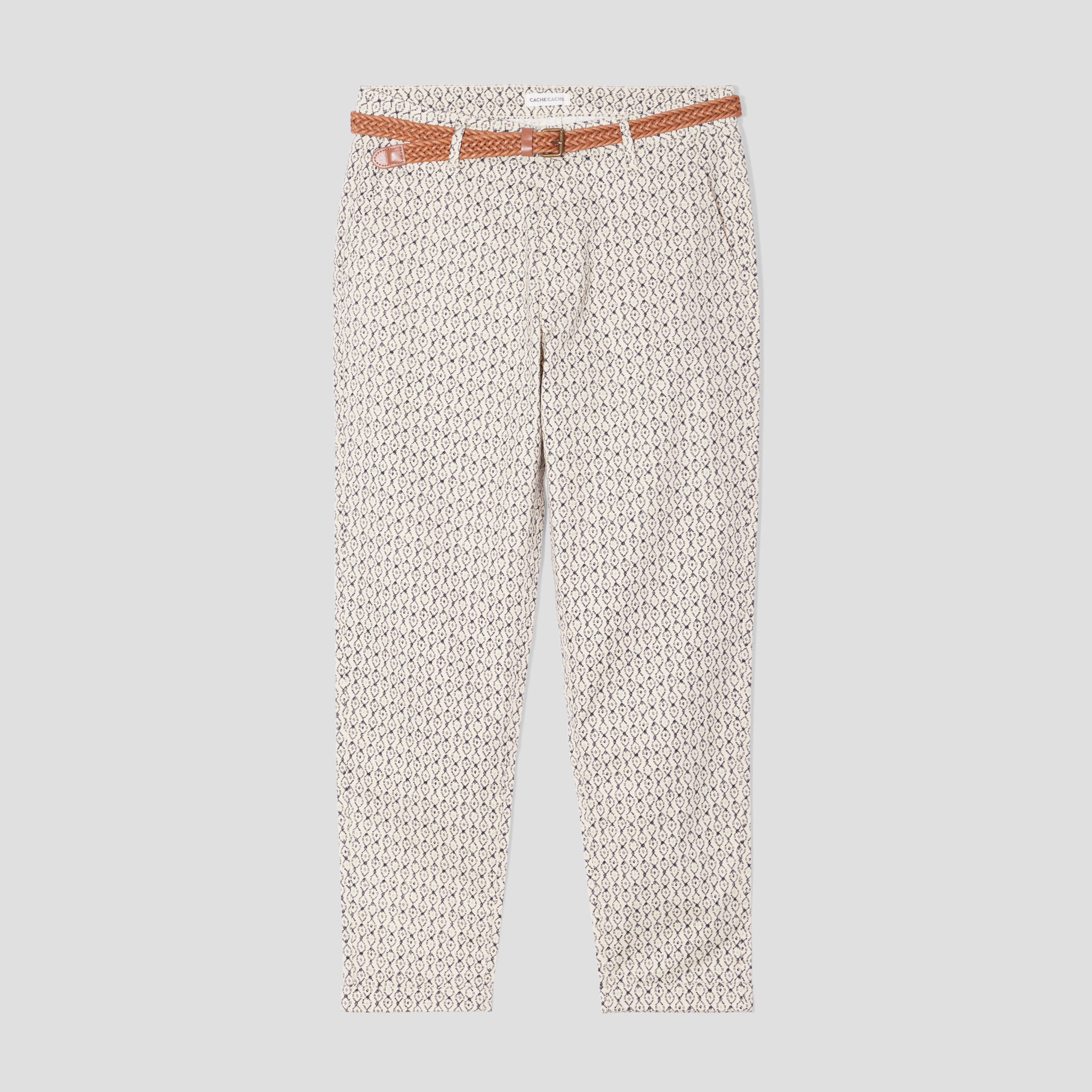 pantalon chino slim 78eme blanc femme Pantalon chino slim 7/8ème blanc femme