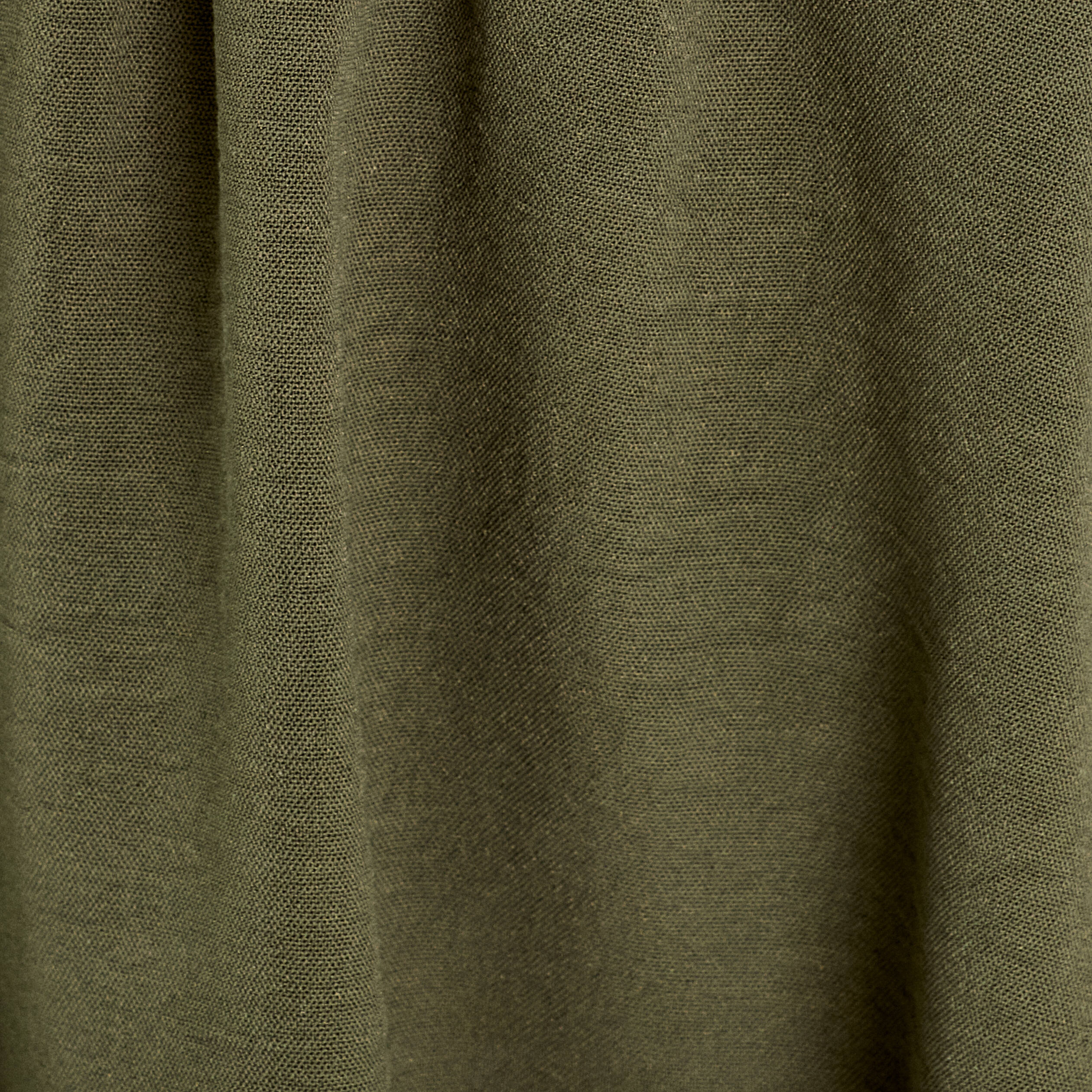 Robe &eacute;vas&eacute;e avec volants vert kaki femme