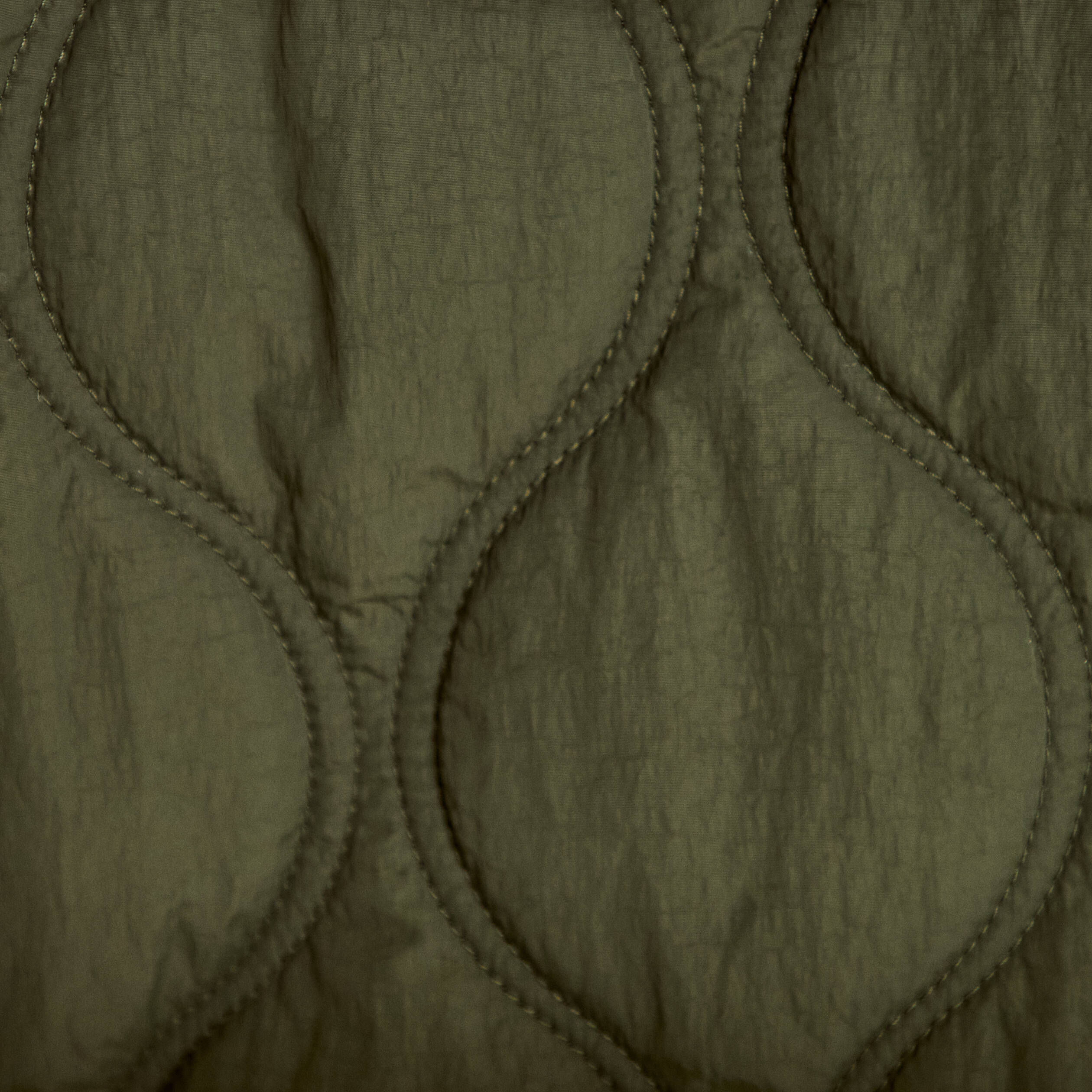 Veste droite &agrave; capuche manches longues vert kaki femme
