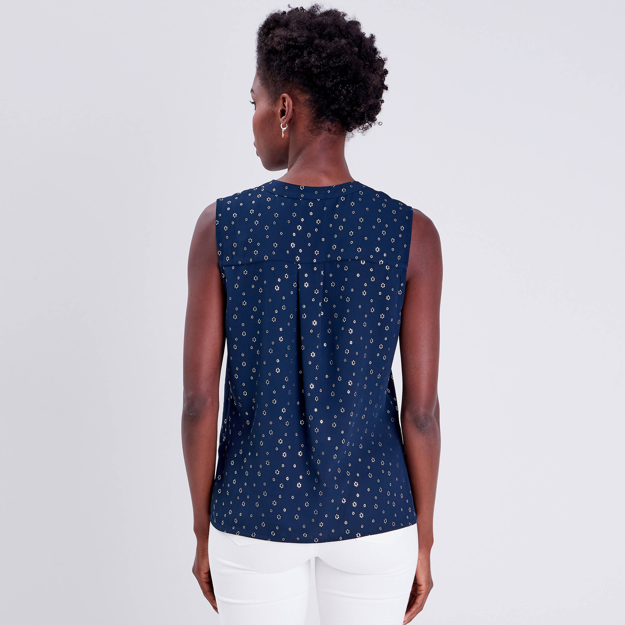 blouse sans manches bleu marine femme Blouse sans manches bleu marine femme