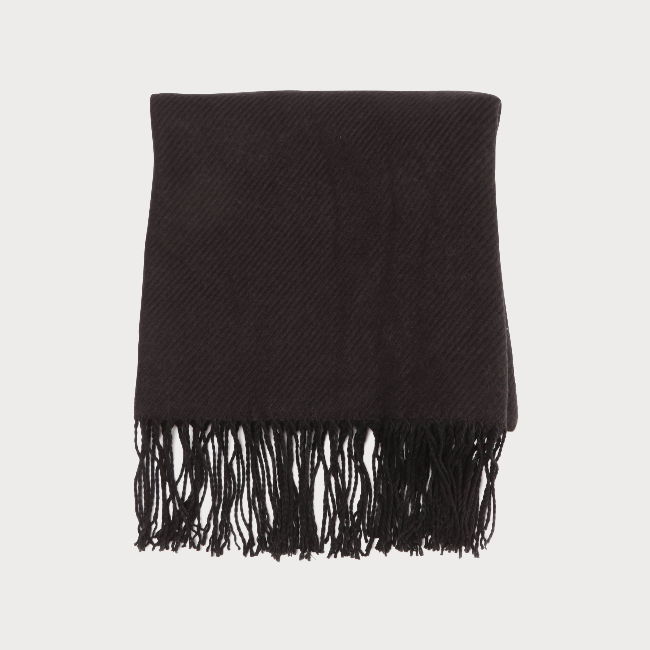 &Eacute;charpe &agrave; franges noir femme