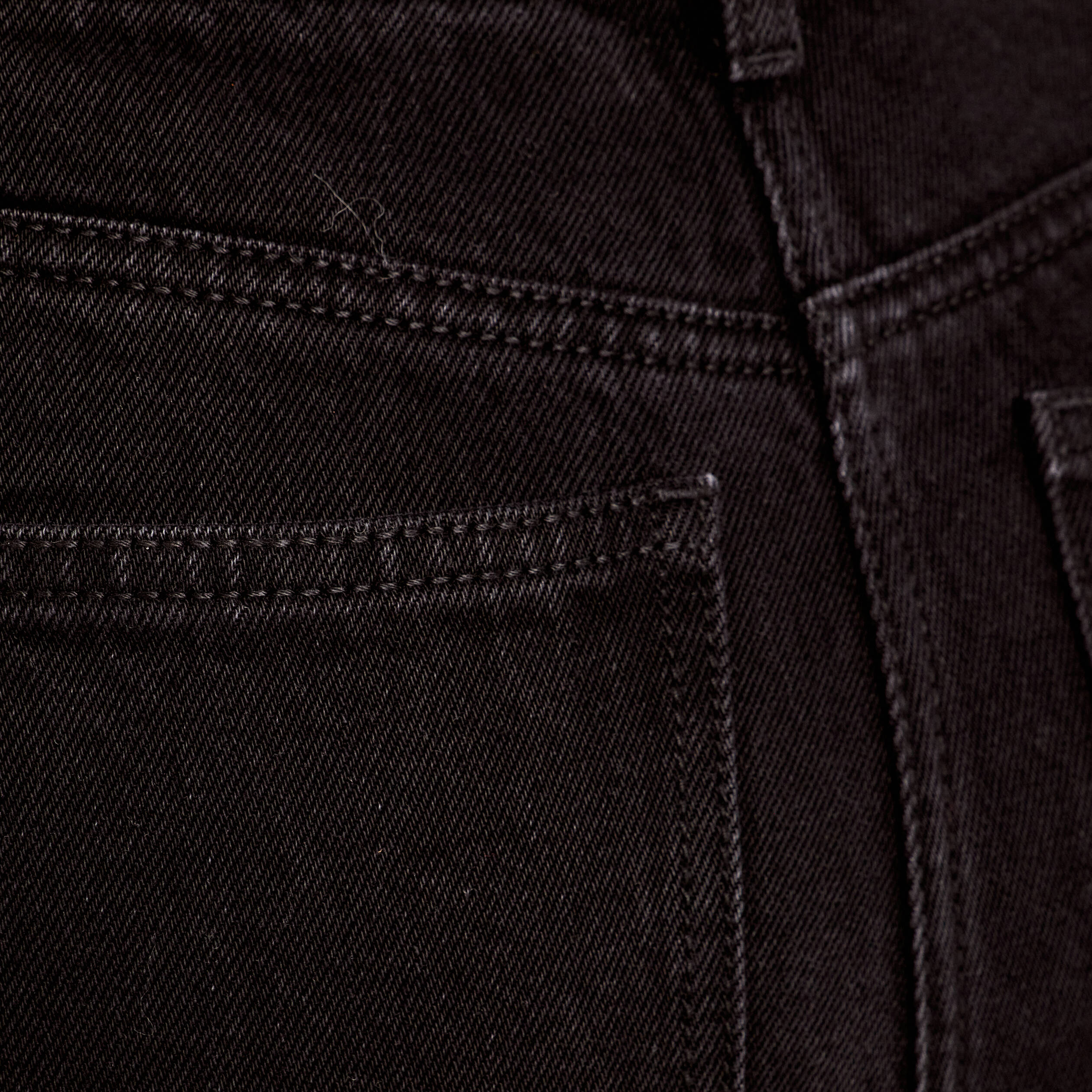 Jeans flare poches plaqu&eacute;es denim noir femme