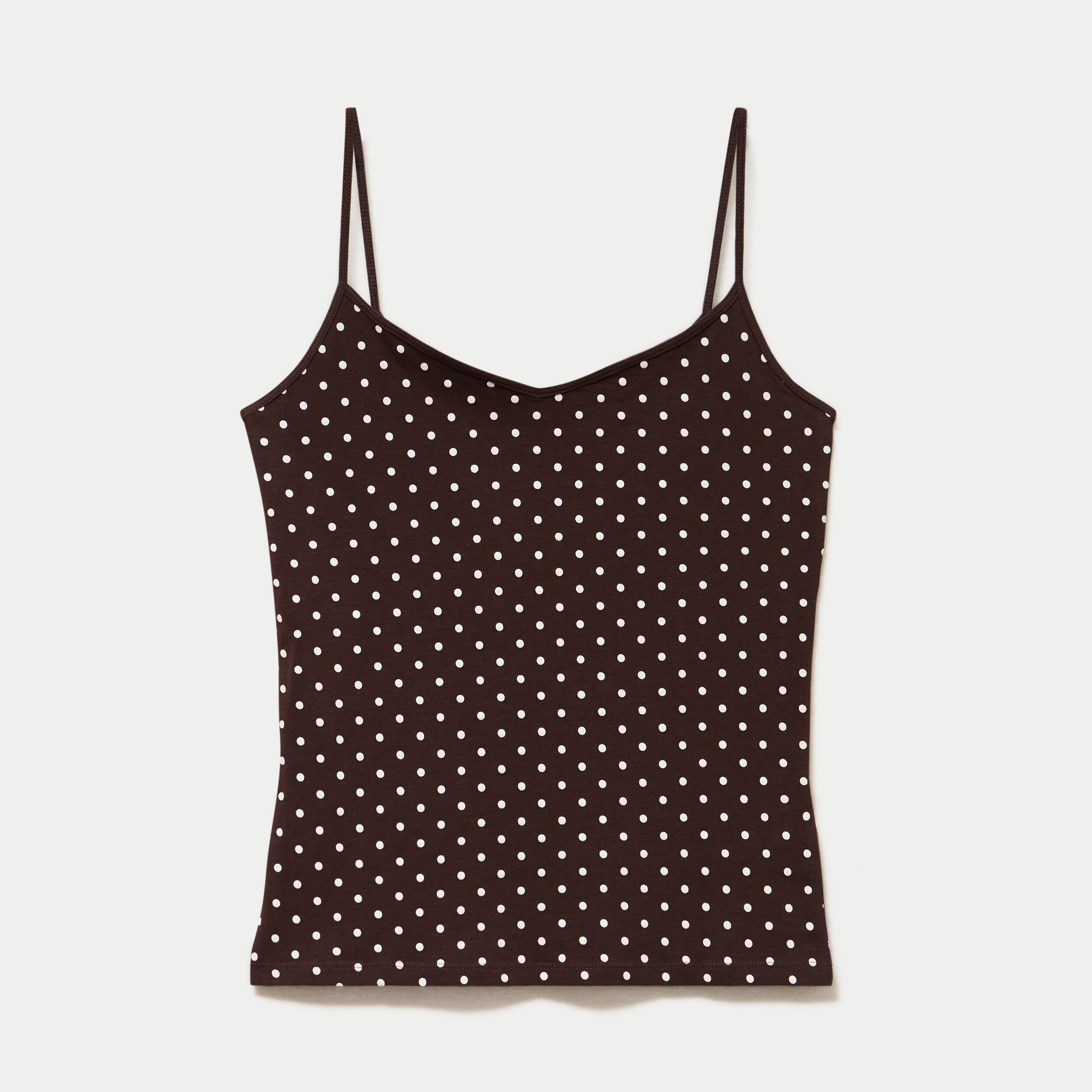 D&eacute;bardeur ajust&eacute; col rond marron femme