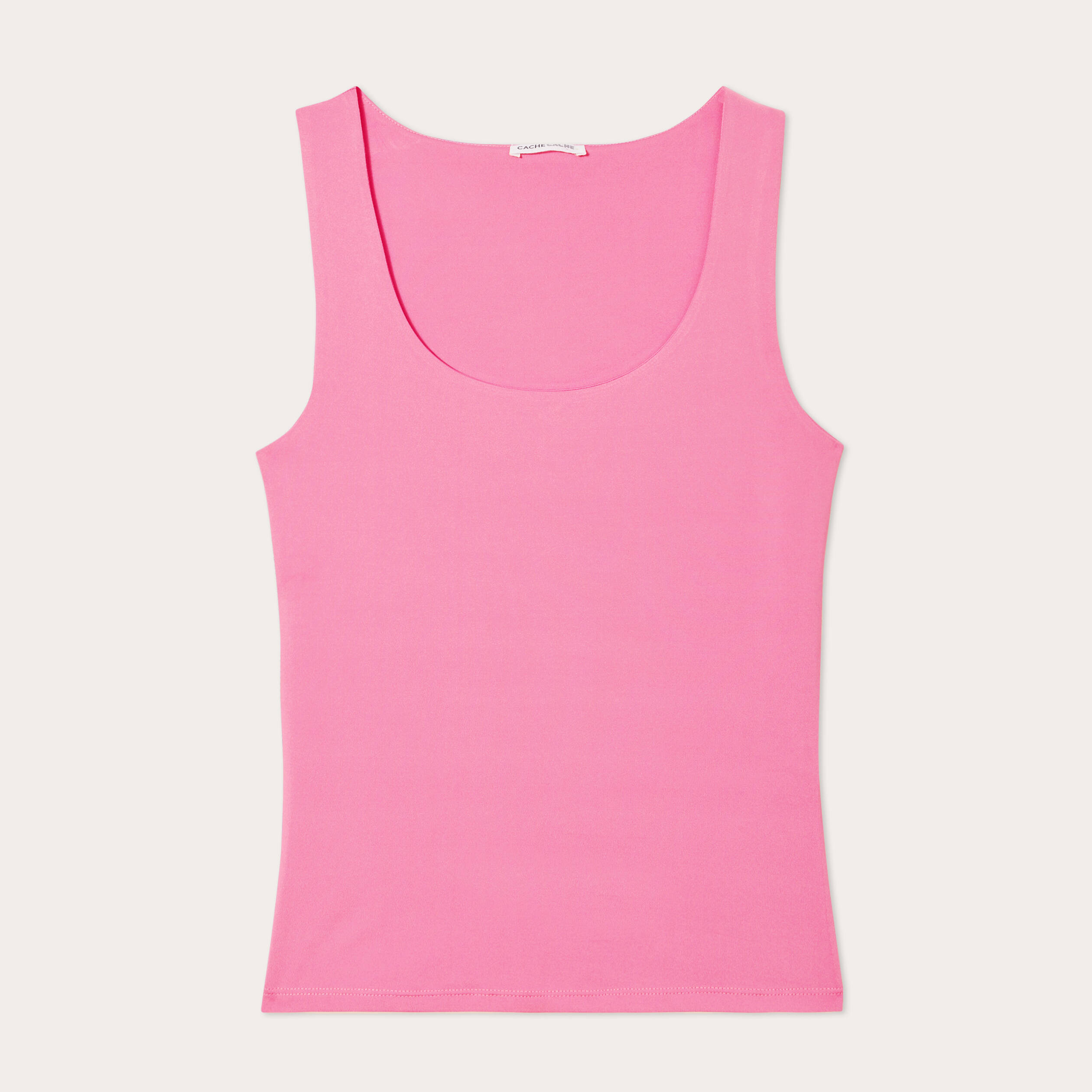 debardeur effet seconde peau rose fushia femme Débardeur effet seconde peau rose fushia femme