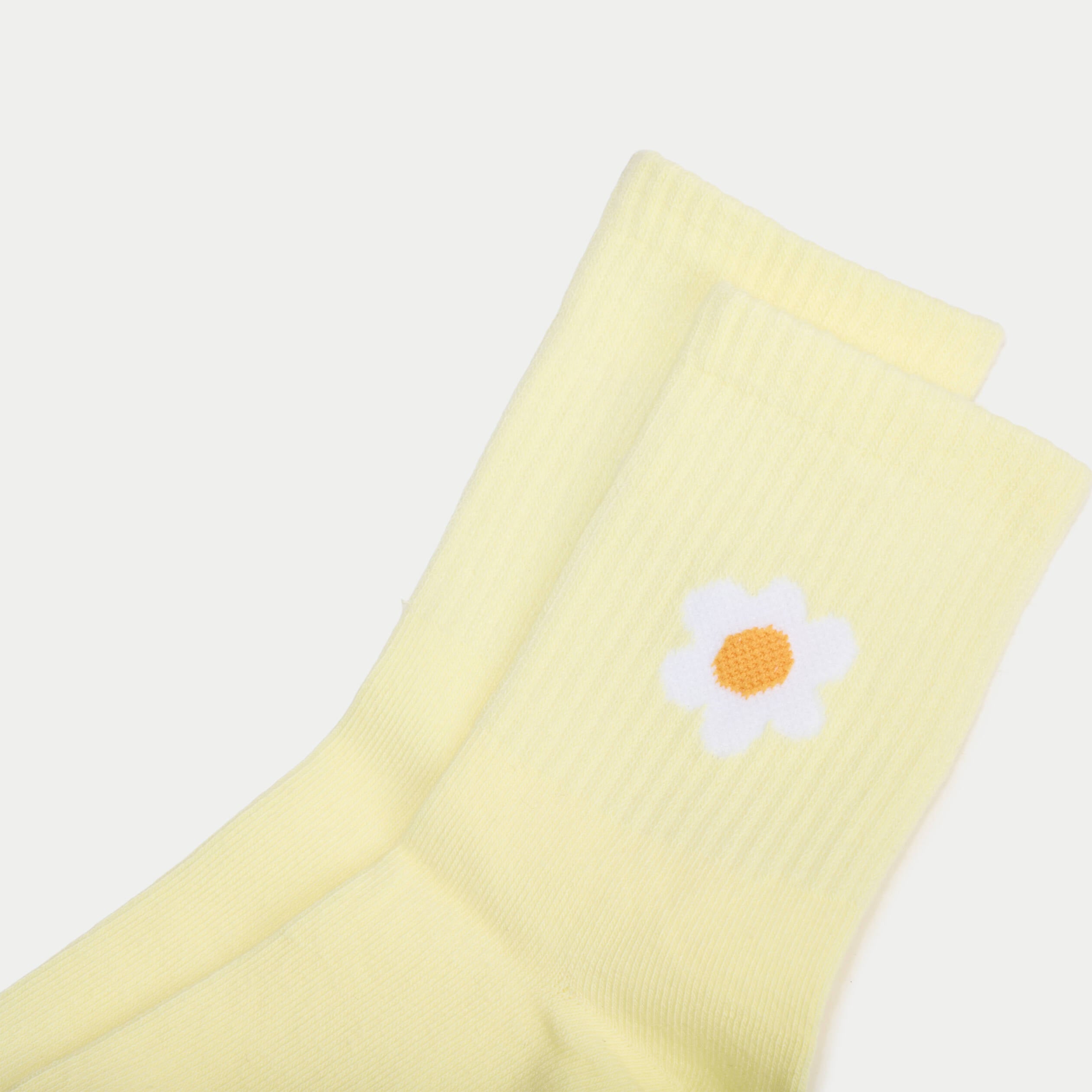 Chaussettes jaune clair femme