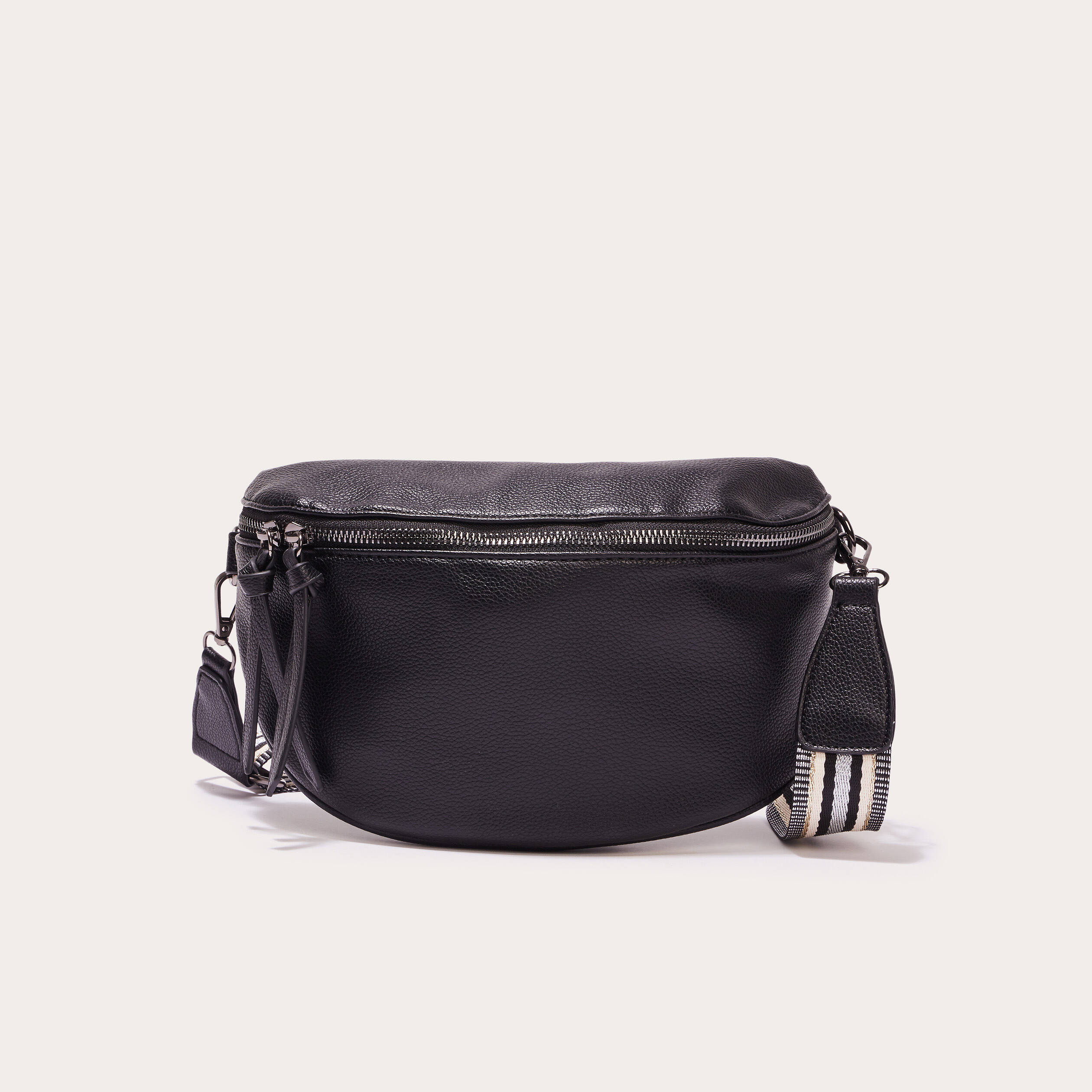 sac banane en bandouliere noir femme Sac banane en bandoulière noir femme
