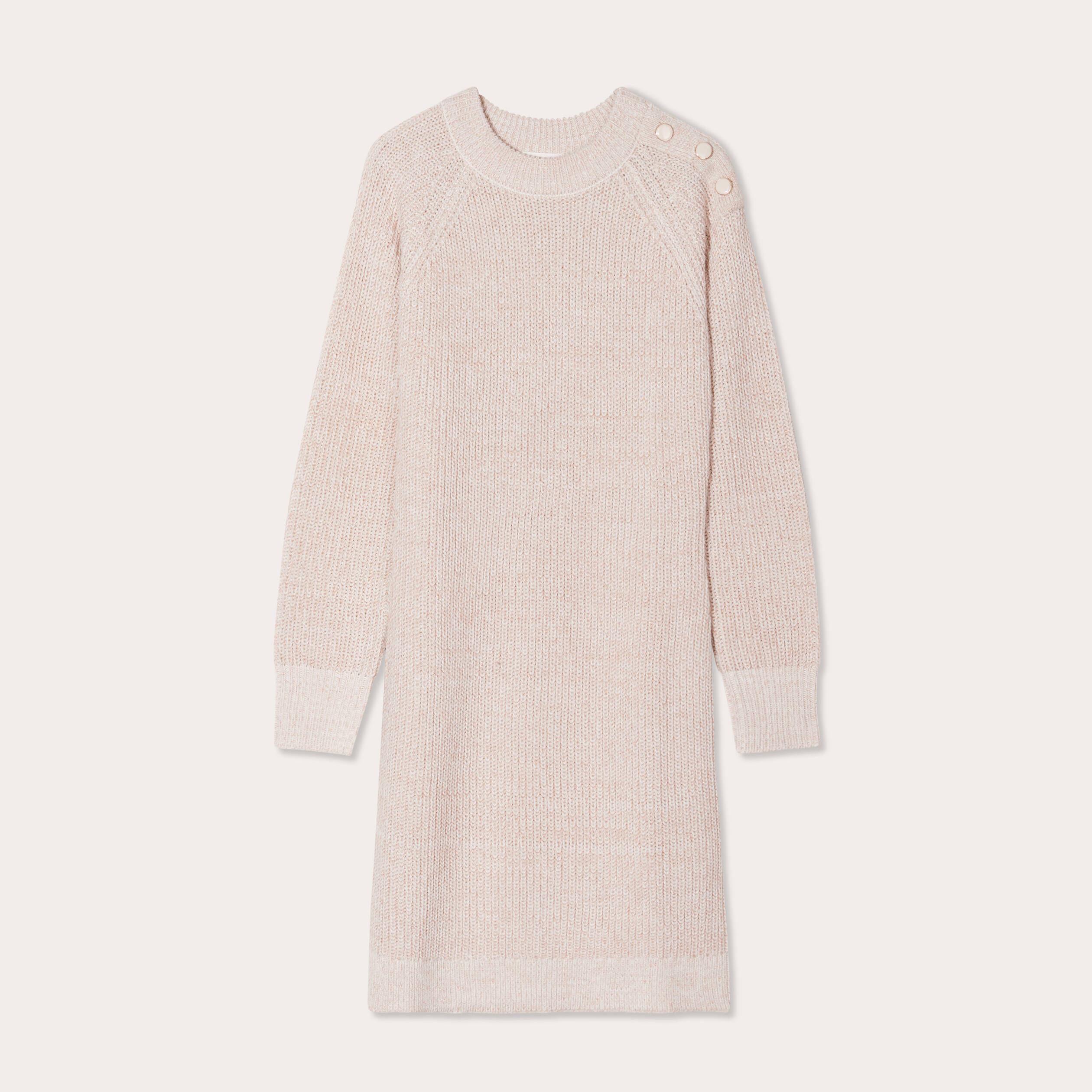 robe pull droite col rond ivoire femme Robe pull droite col rond ivoire femme
