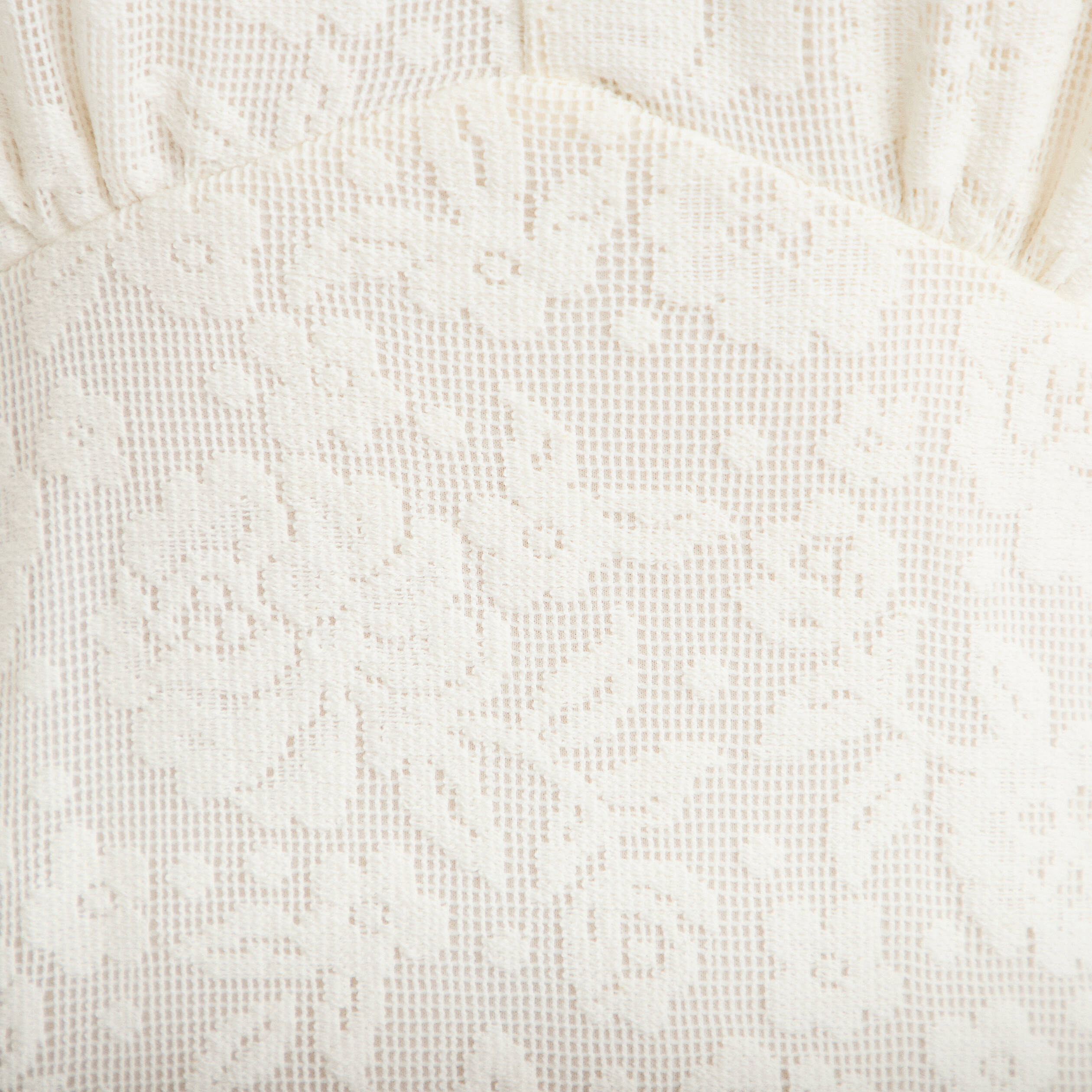 Robe courte &eacute;vas&eacute;e col v dentelle ecru femme