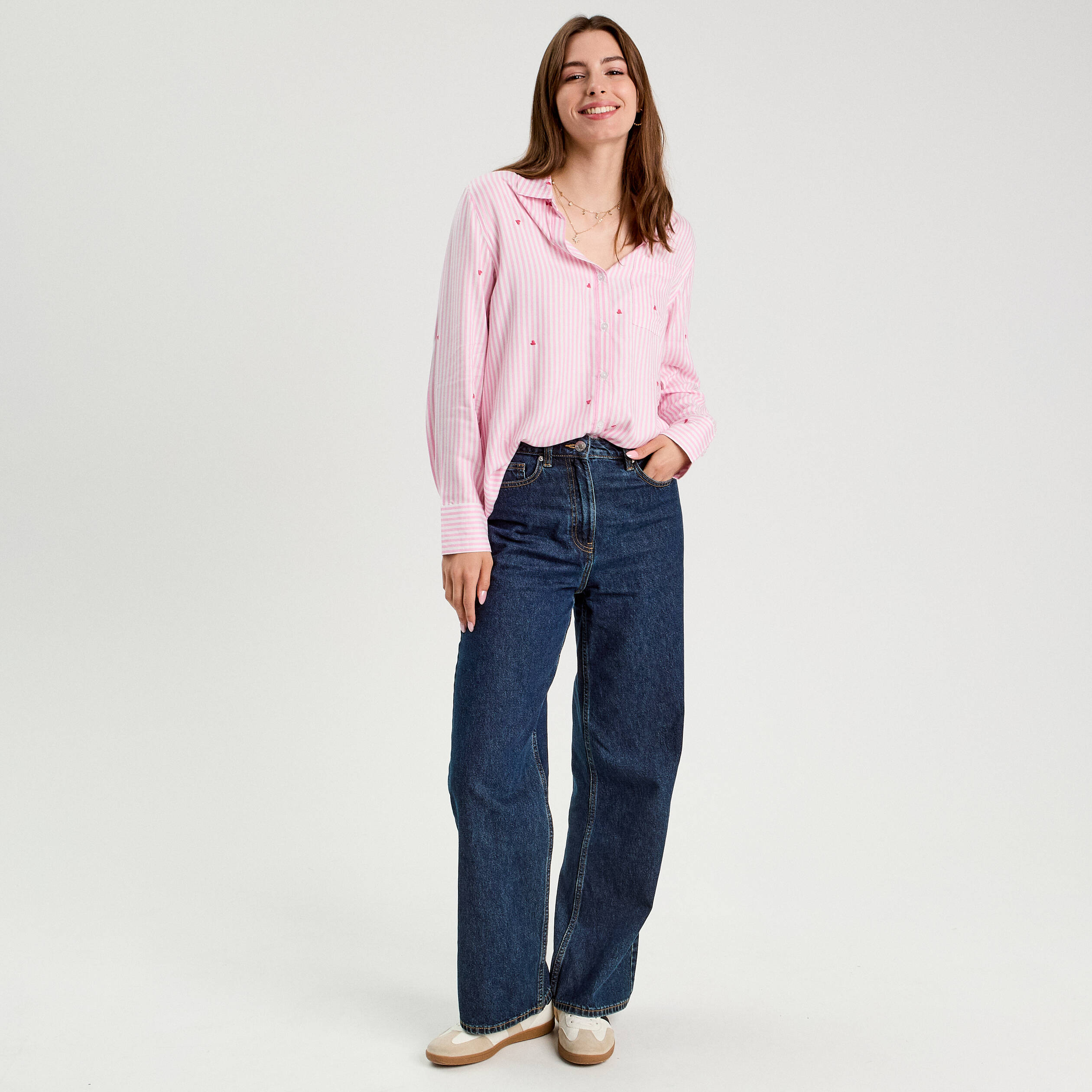 Chemise Manches Longues Flamant Rose | Royaume Flamant Rose