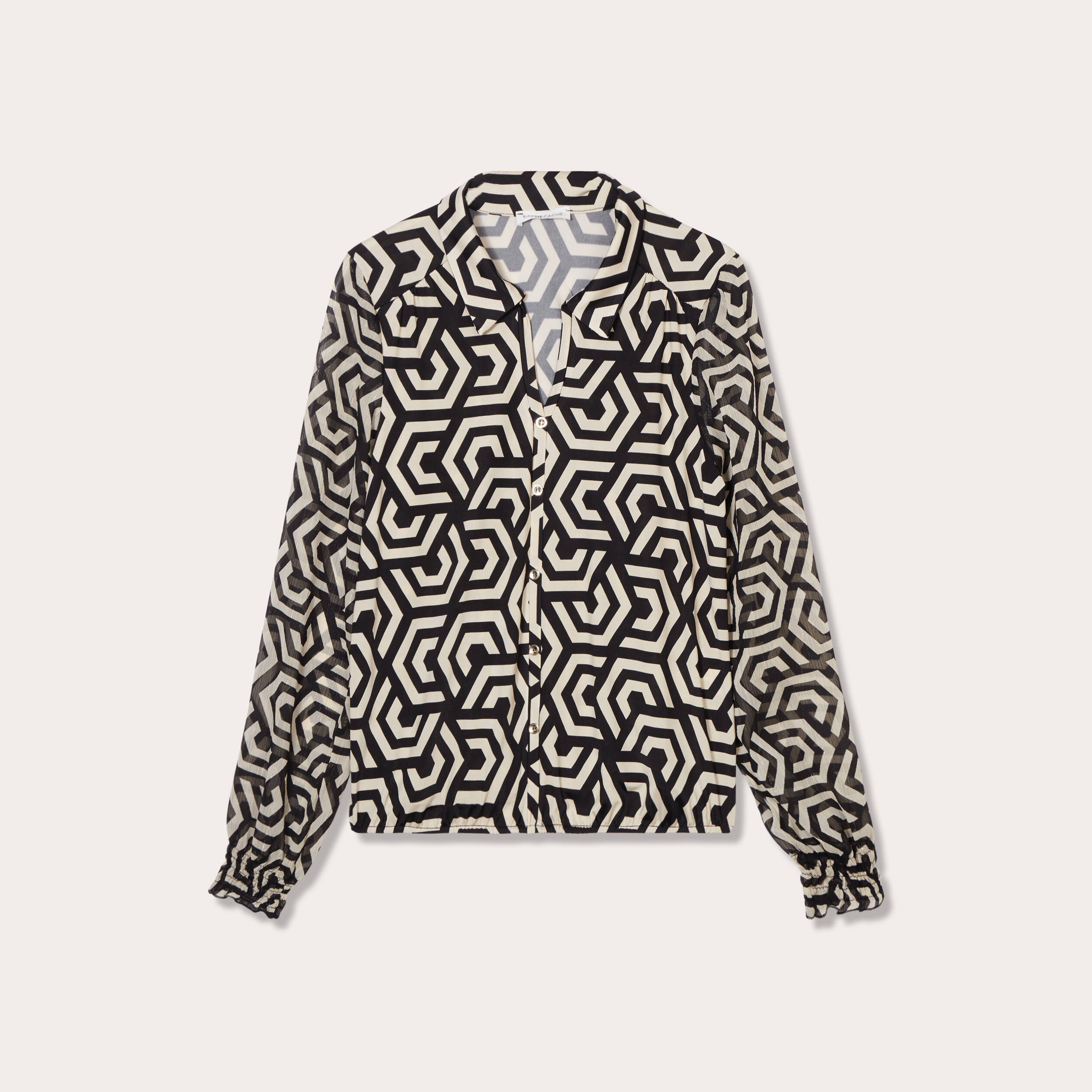 blouse paula manches longues blanc femme Blouse Paula - manches longues blanc femme