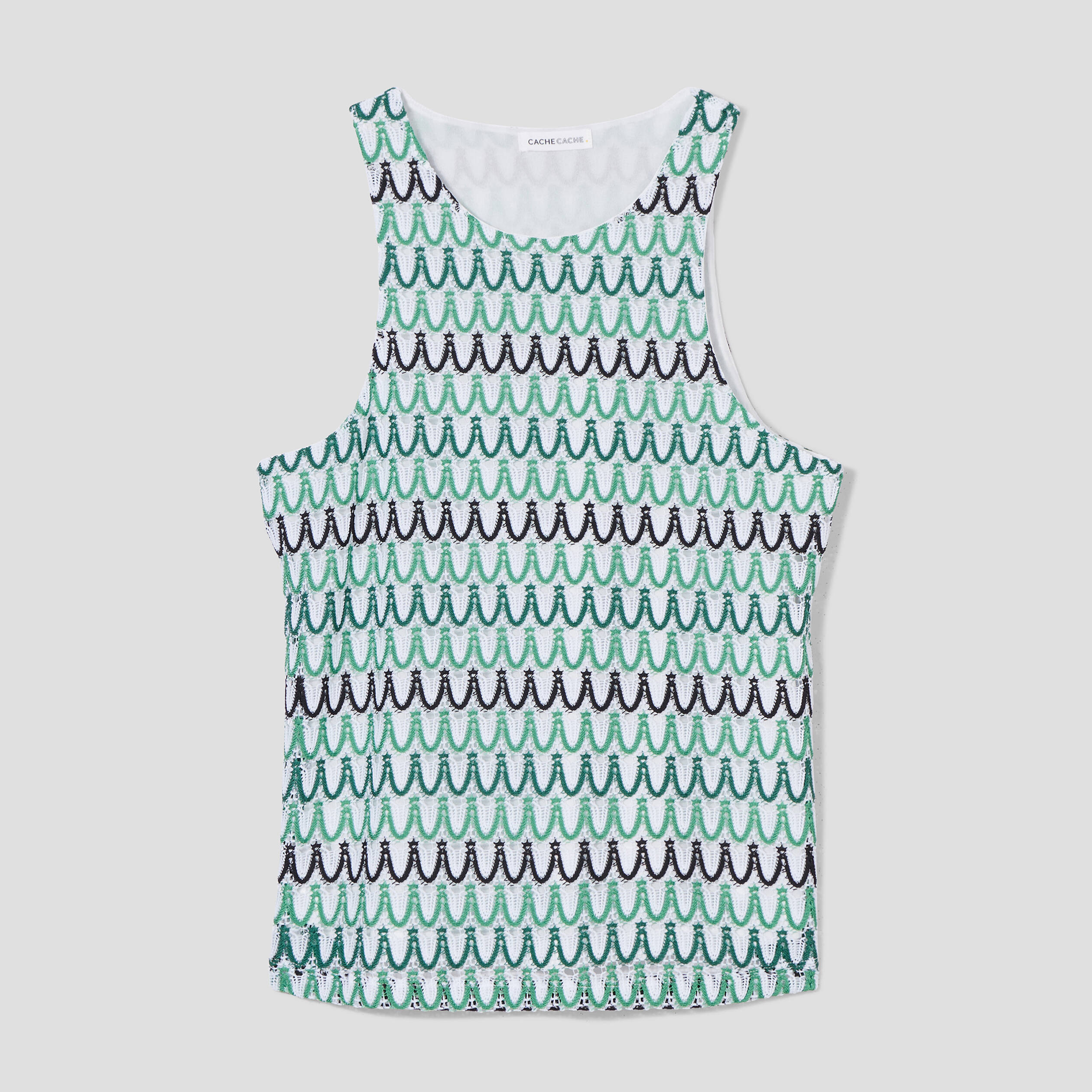 D&eacute;bardeur doublure crochet vert femme
