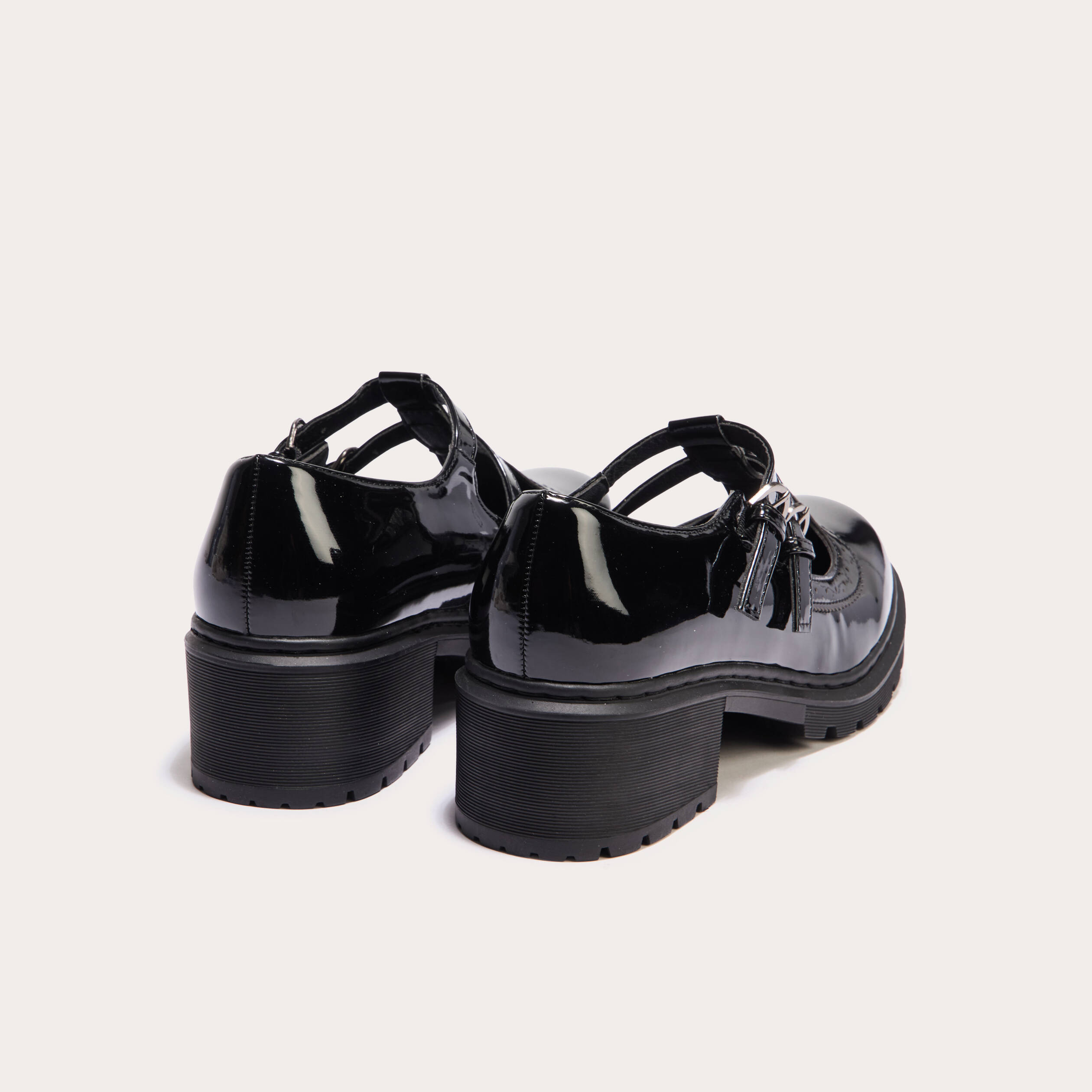 babies vernies crantees noir femme Babies vernies crantées noir femme