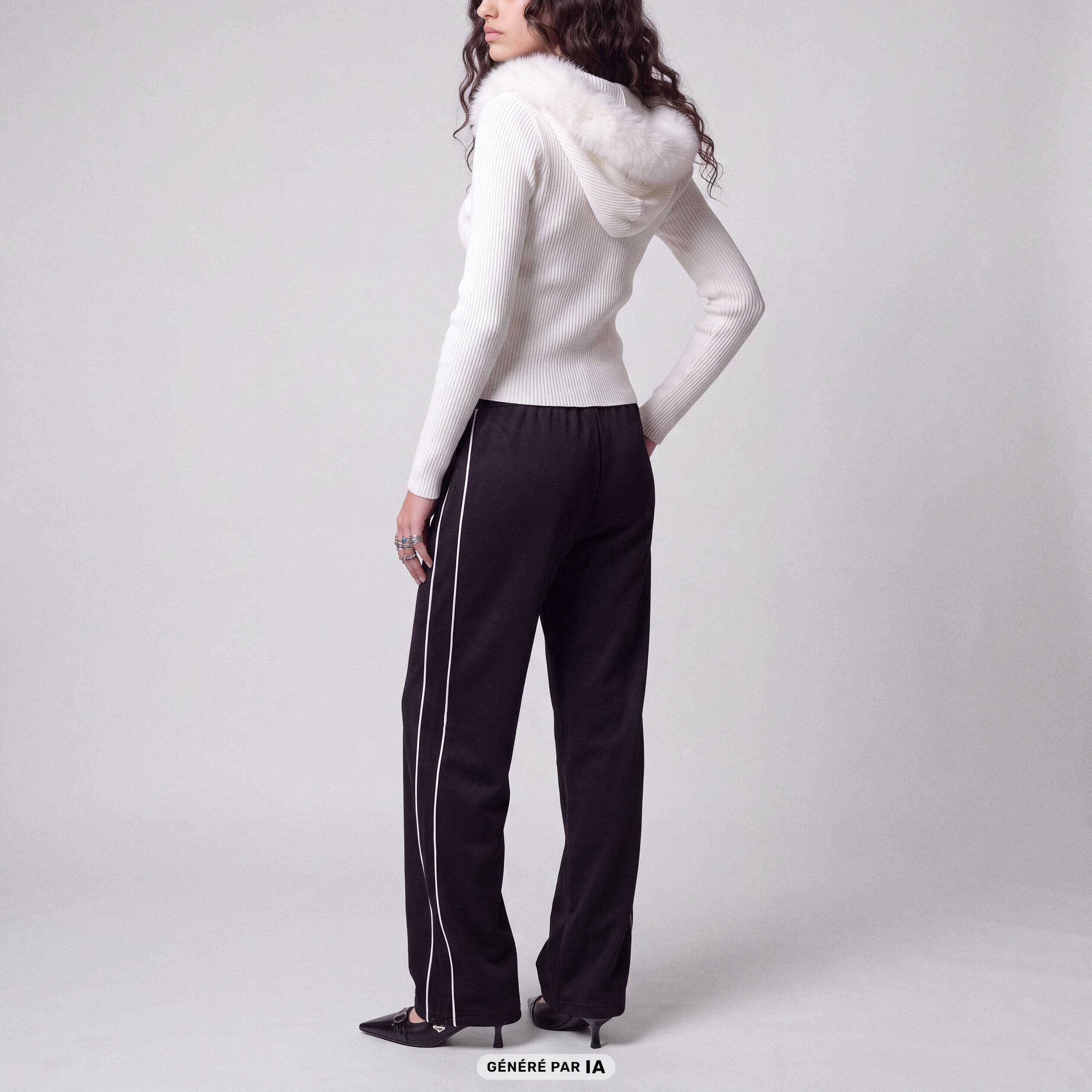 Jogging coupe ample taille standard noir