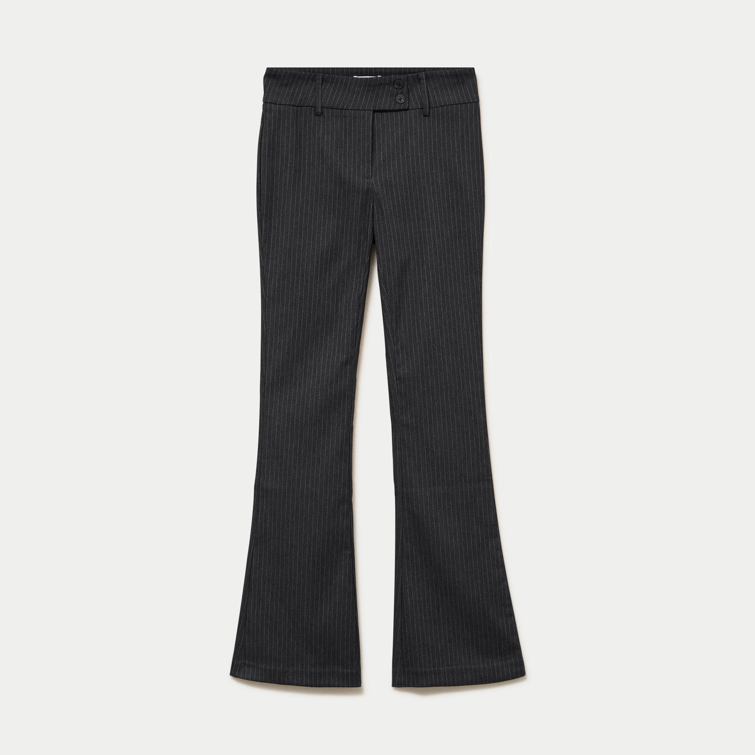Pantalon bootcut stretch taille standard gris fonc&eacute;