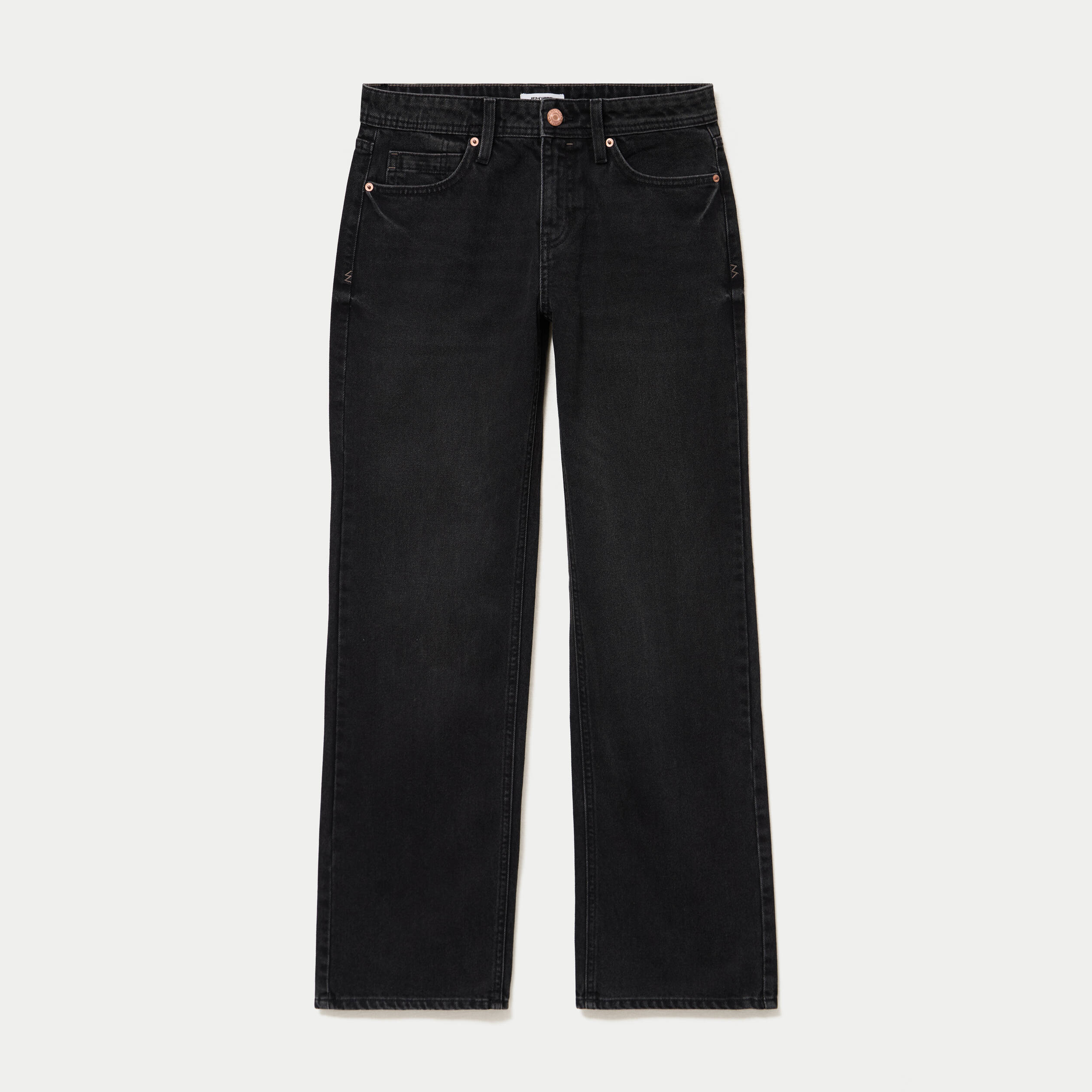 Jean Tom regular taille basse denim noir