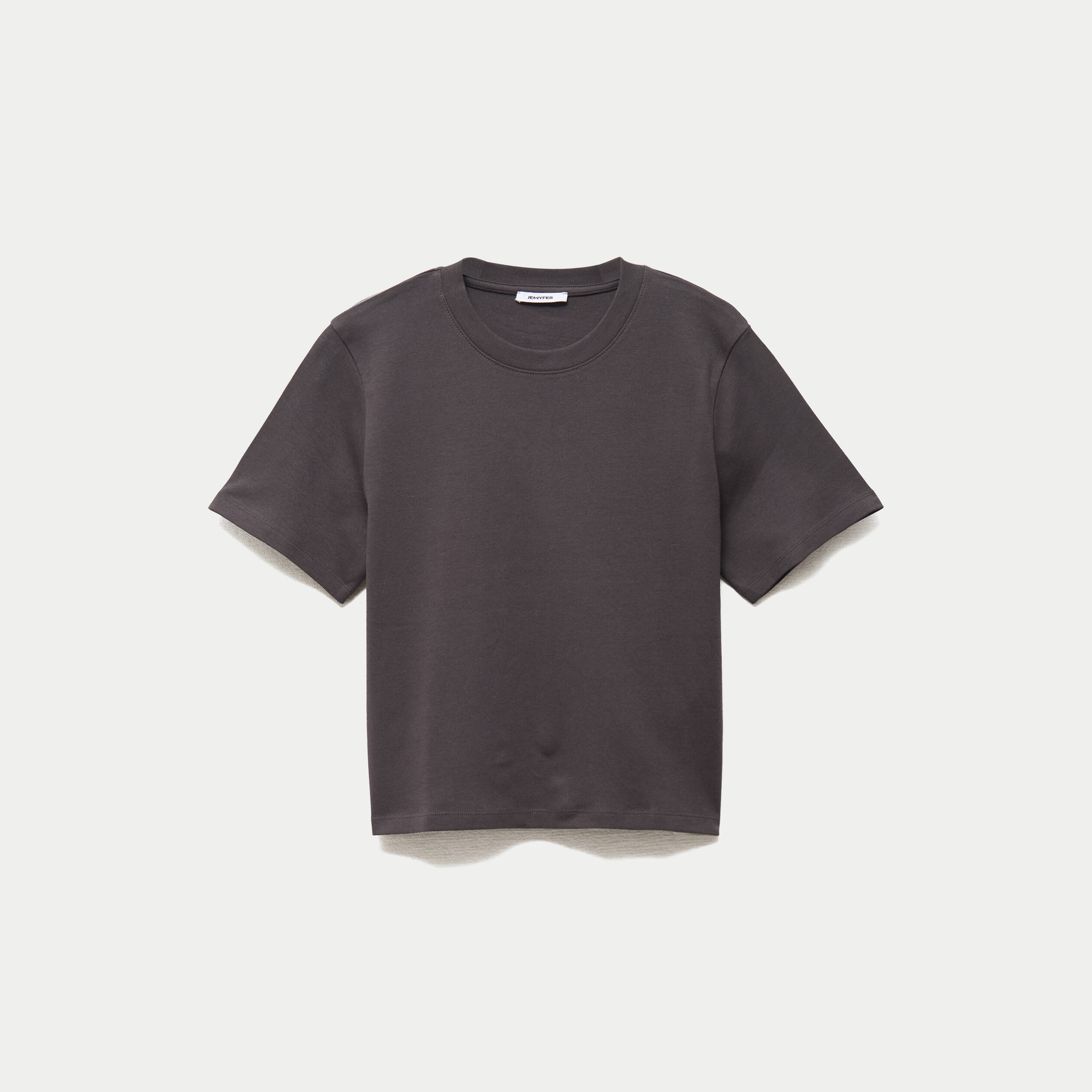 T-shirt col rond manches courtes noir