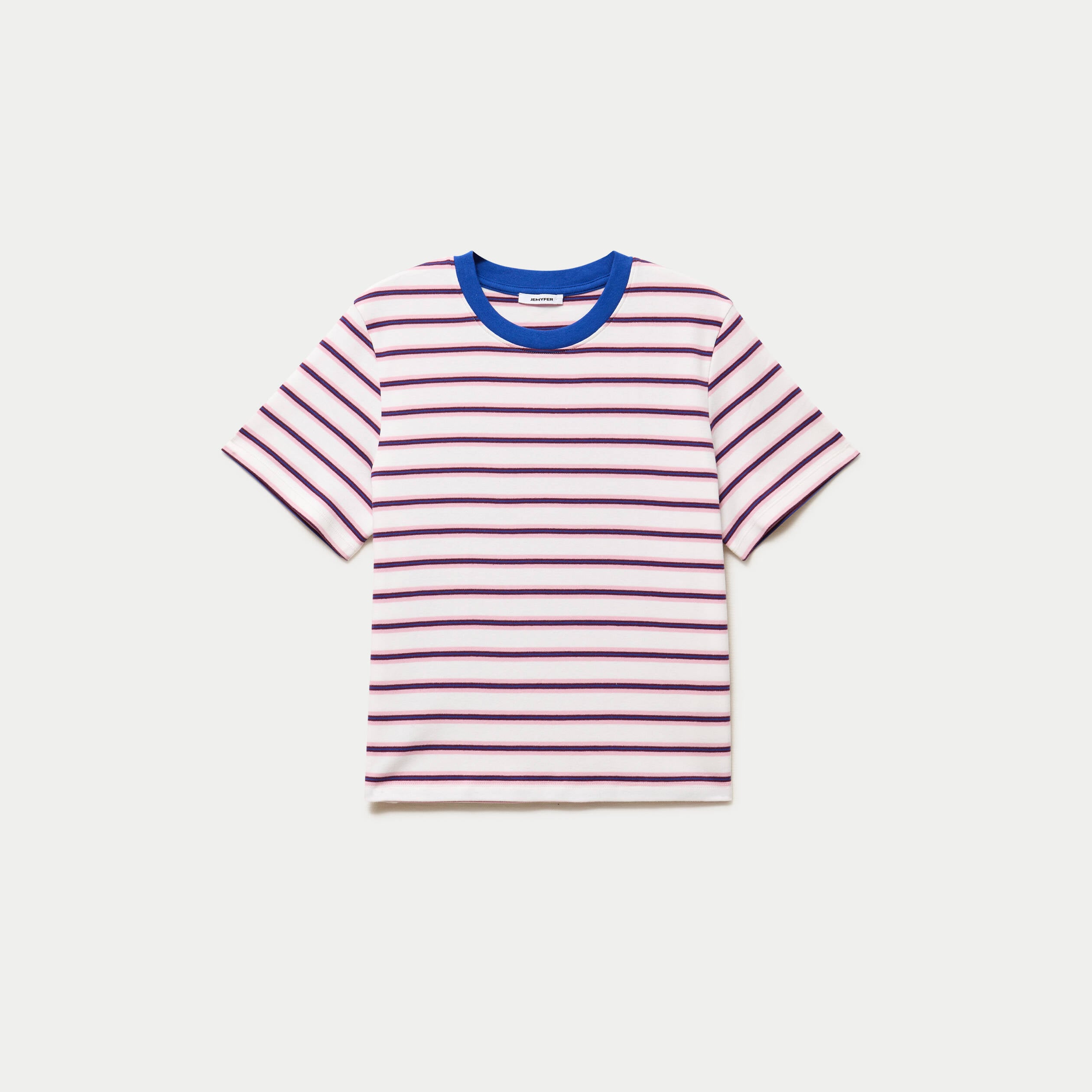 T-shirt ajust&eacute; manches courtes blanc