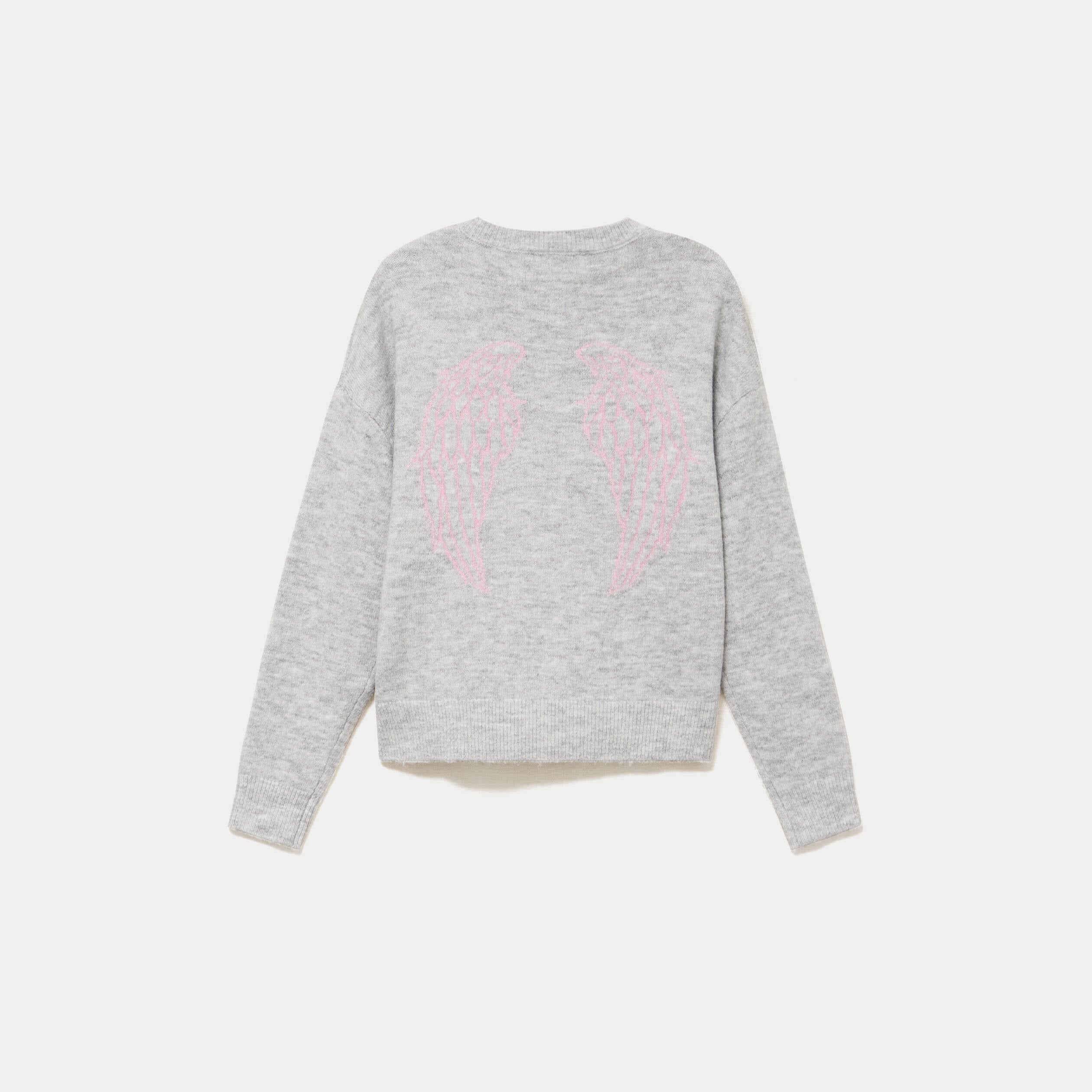 Pull manches longues gris clair