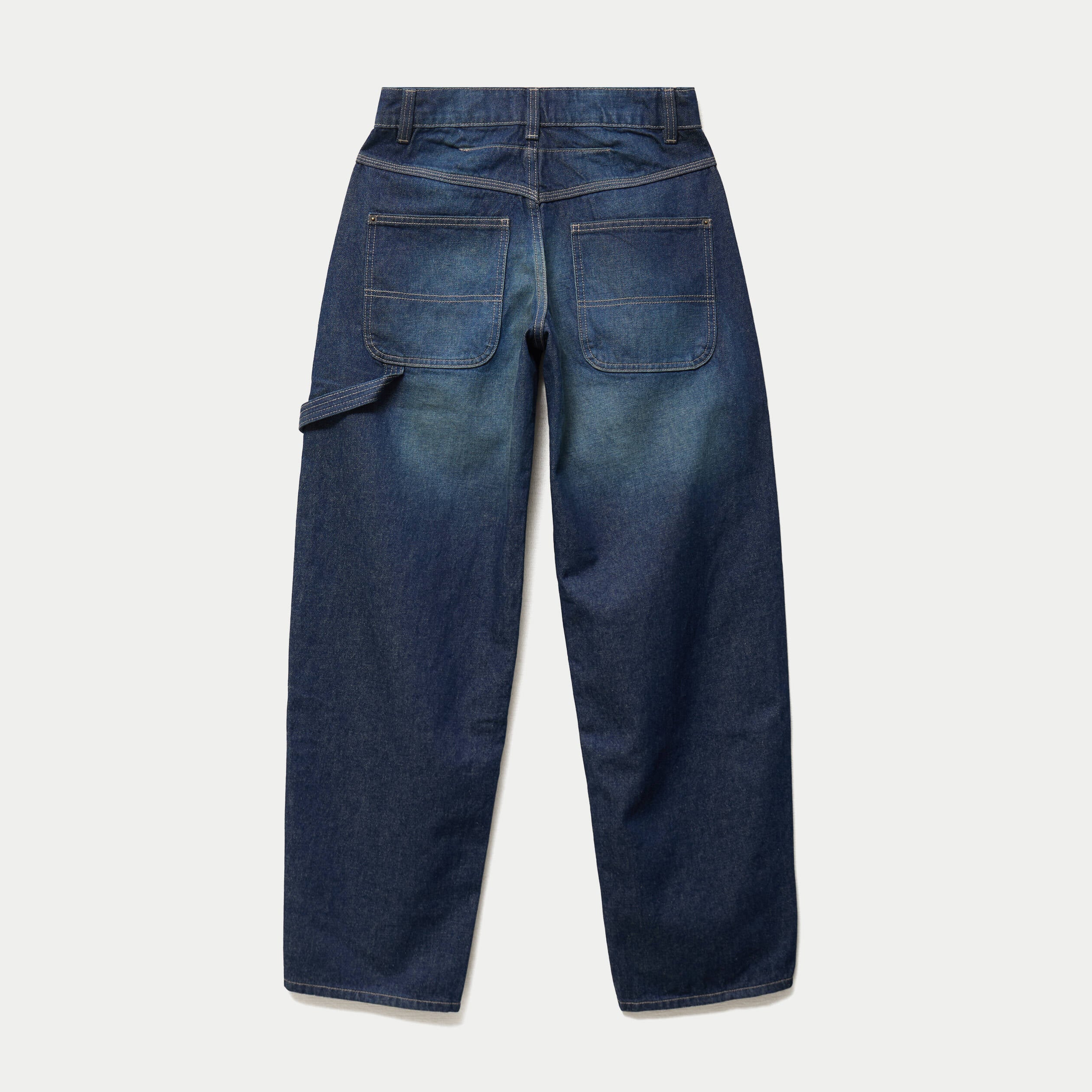 Jean Max loose taille standard denim blue black