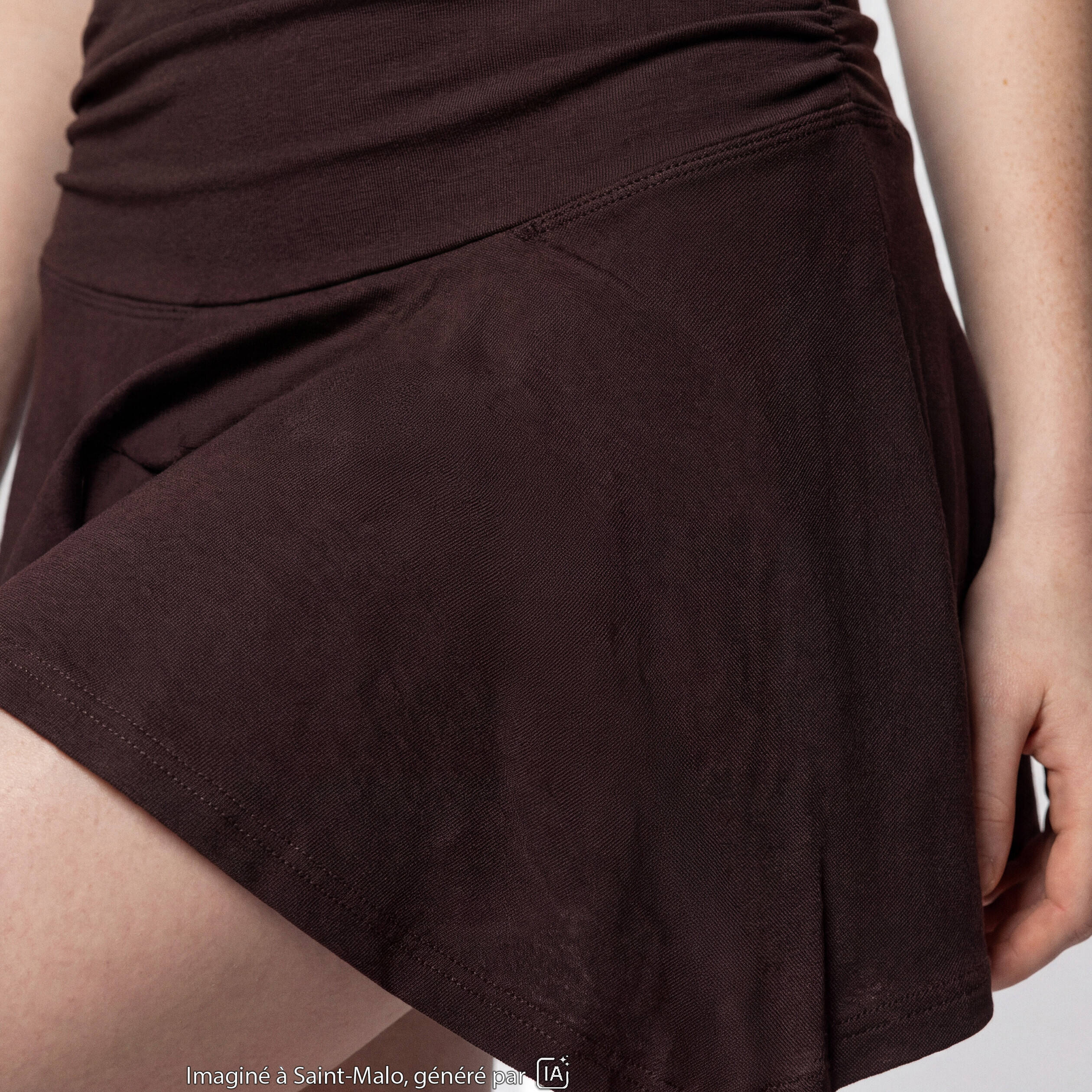 Jupe marron fonc&eacute;