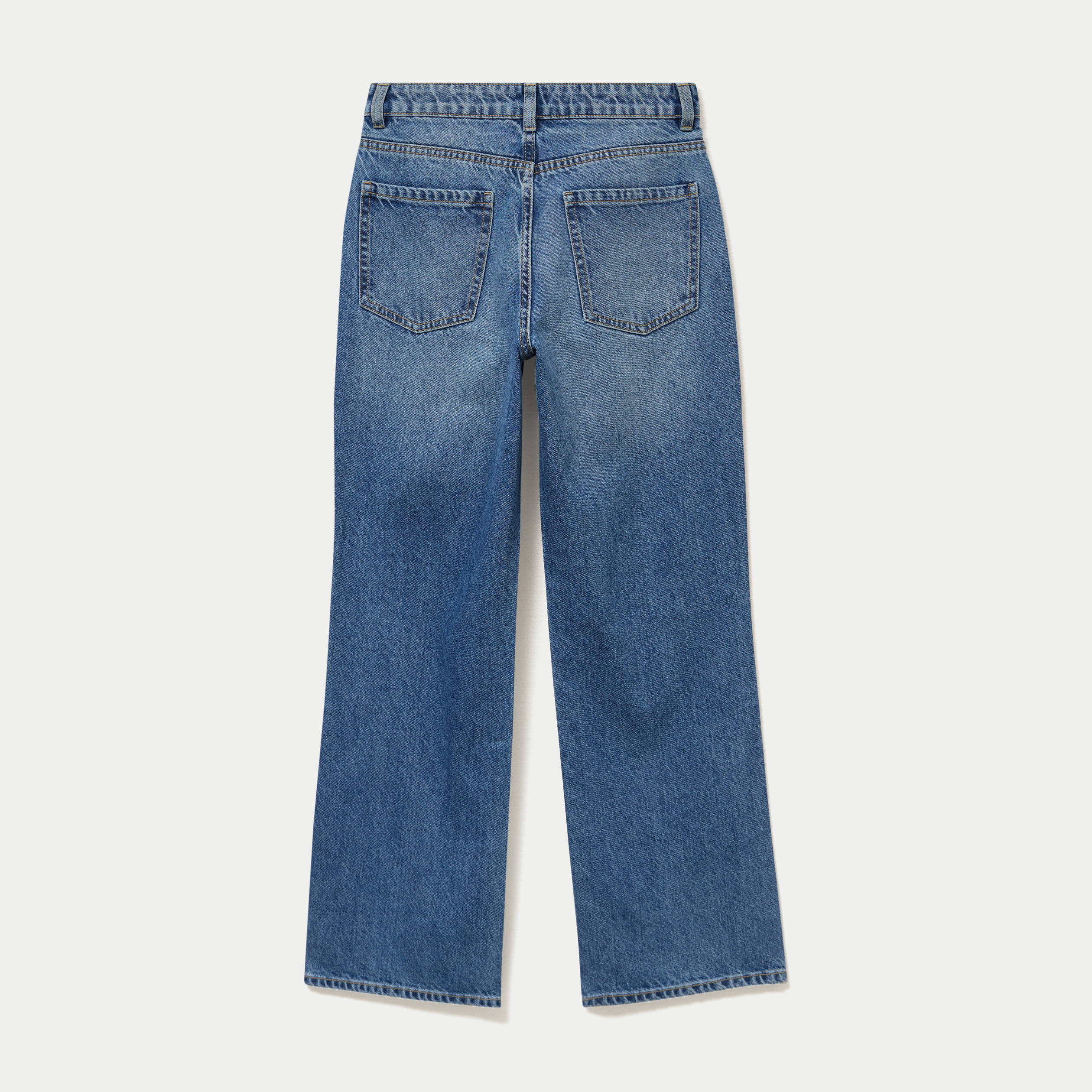 Jean Tom regular taille haute denim double stone