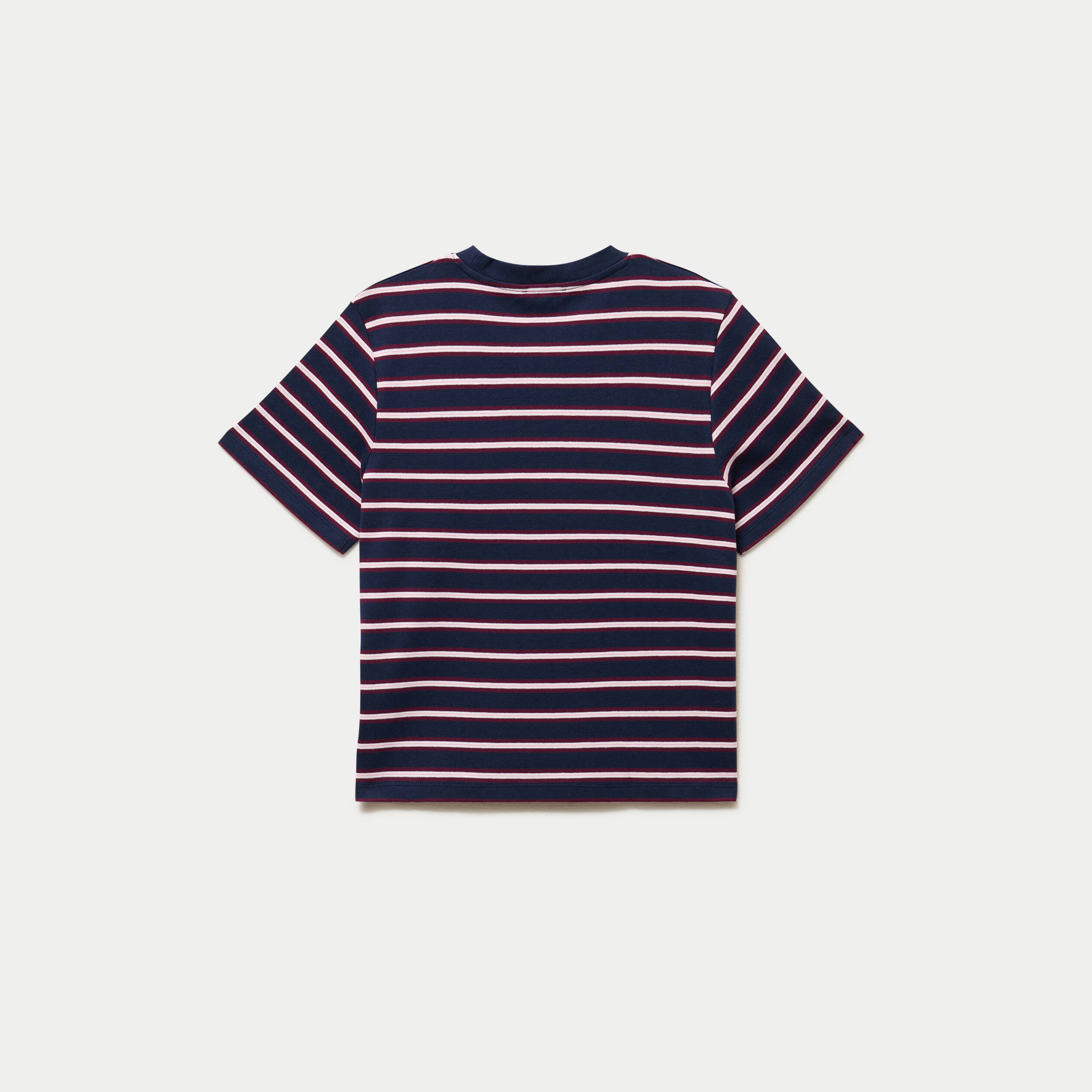 T-shirt ajust&eacute; manches courtes bleu marine