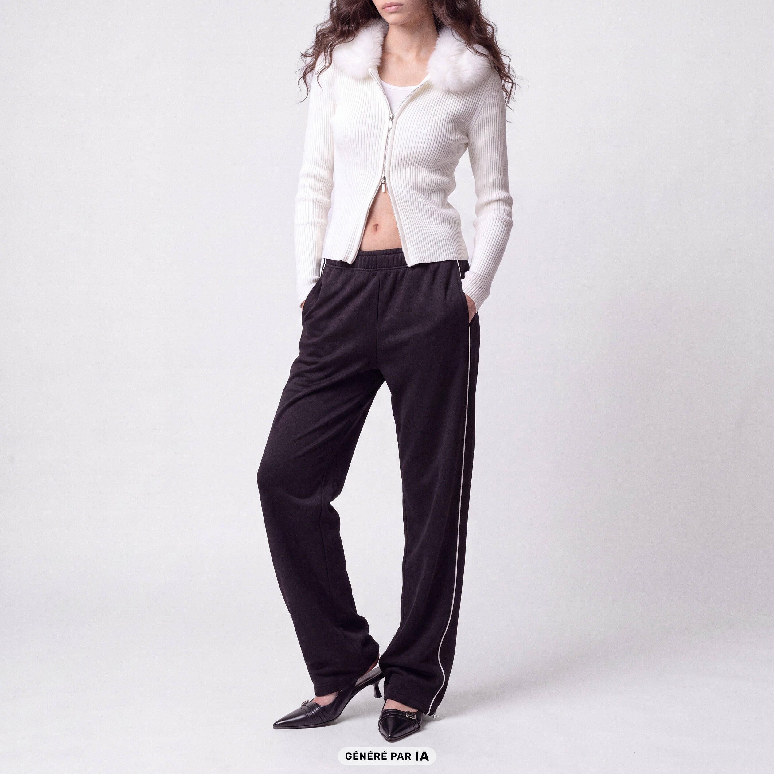 Jogging coupe ample taille standard noir