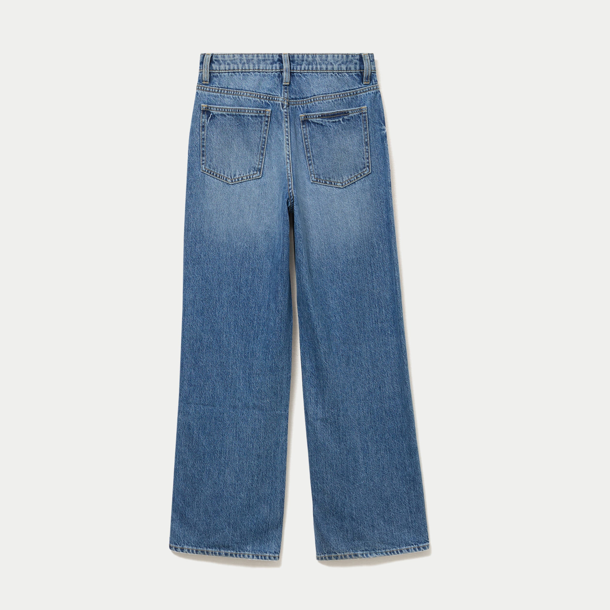Jean Lenny wide leg taille standard denim double stone