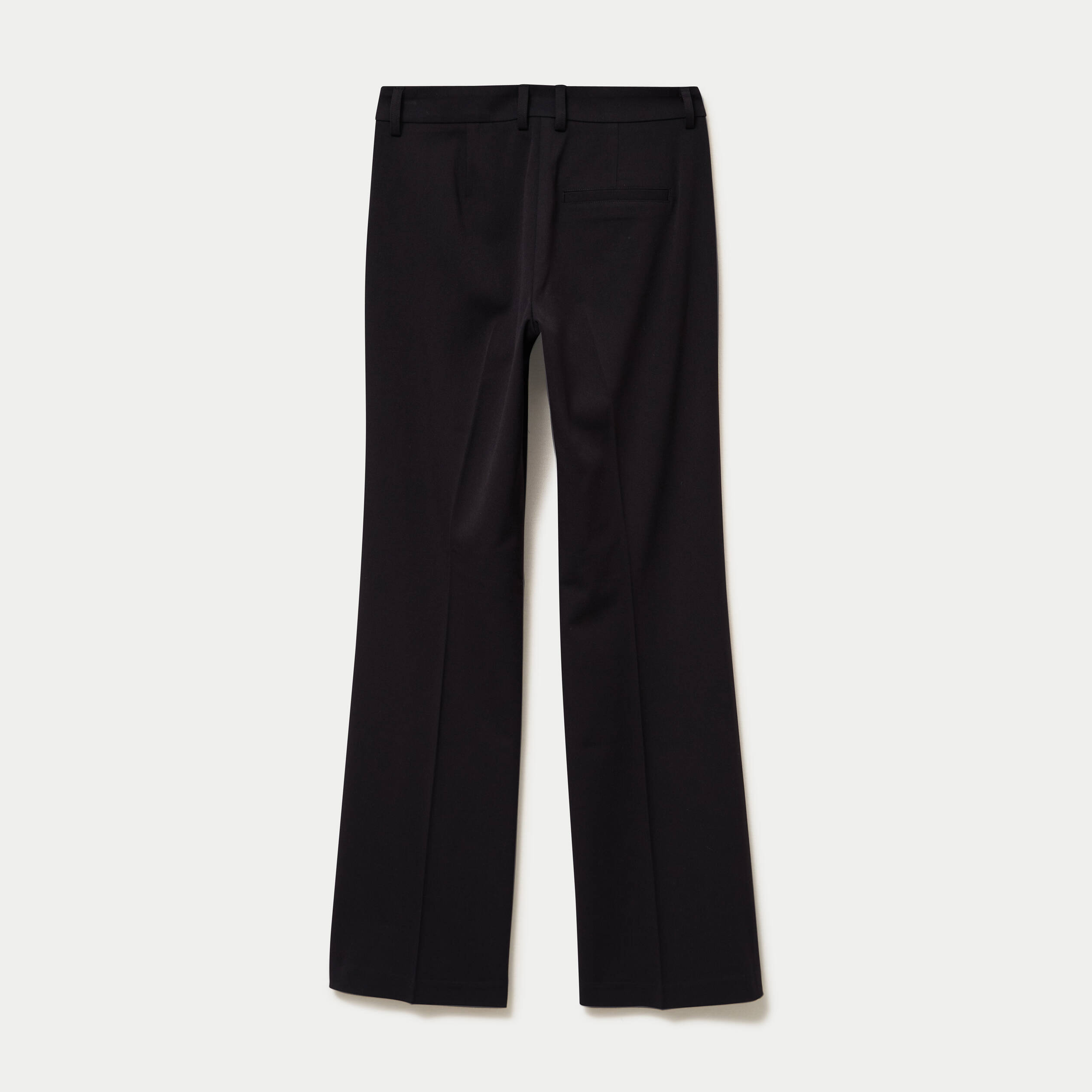 Pantalon bootcut taille basse noir