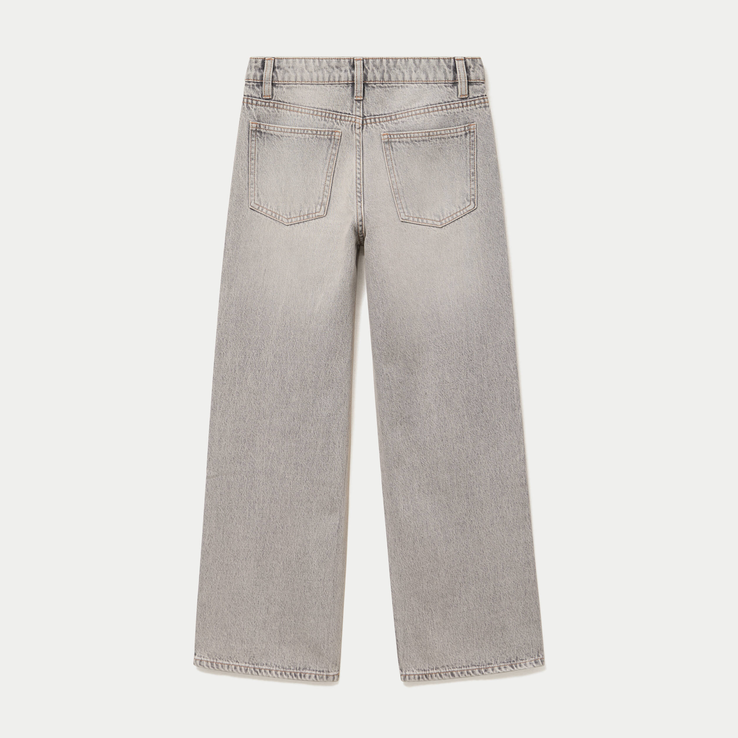 Jean Lenny wide leg standard denim gris