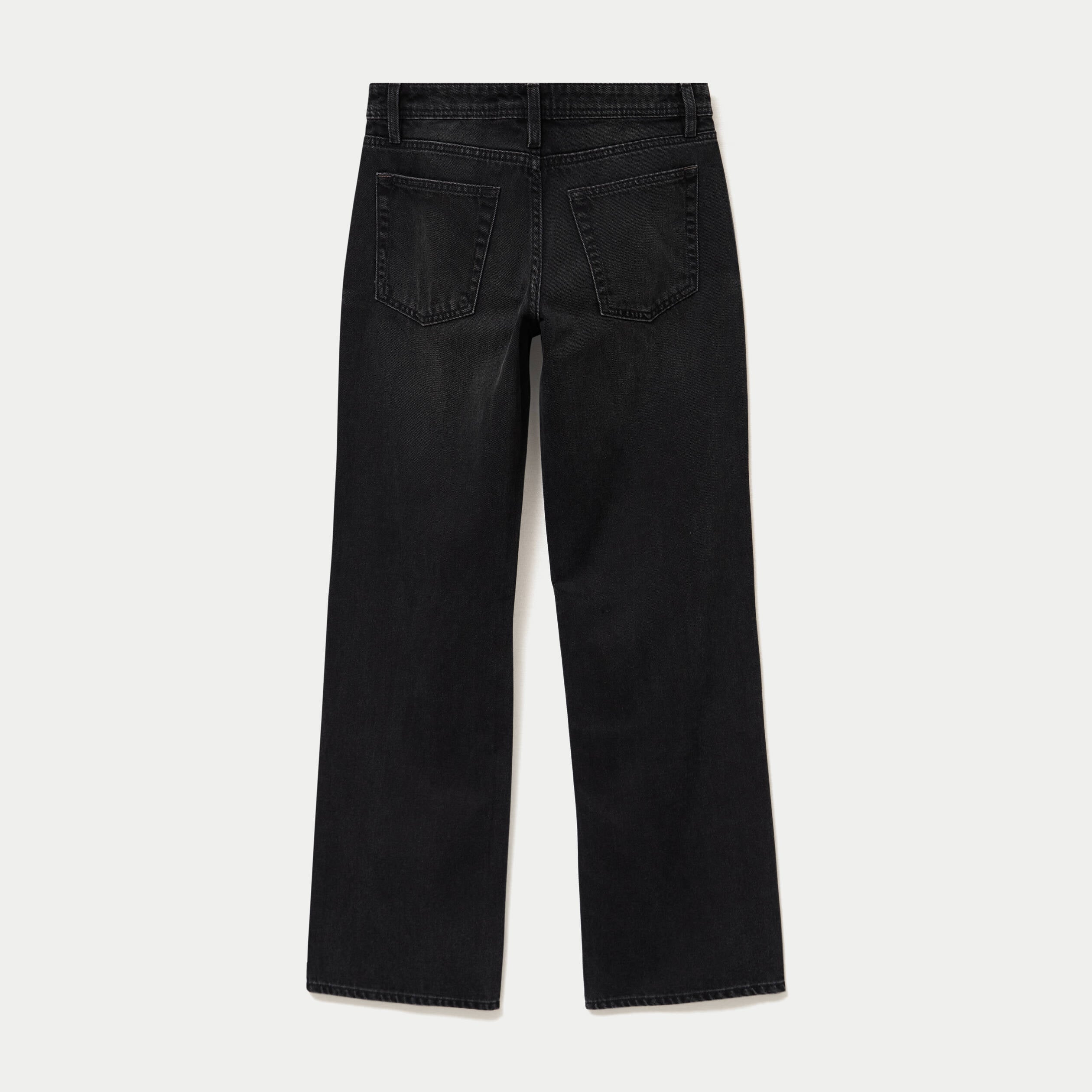 Jean Tom regular taille basse denim noir