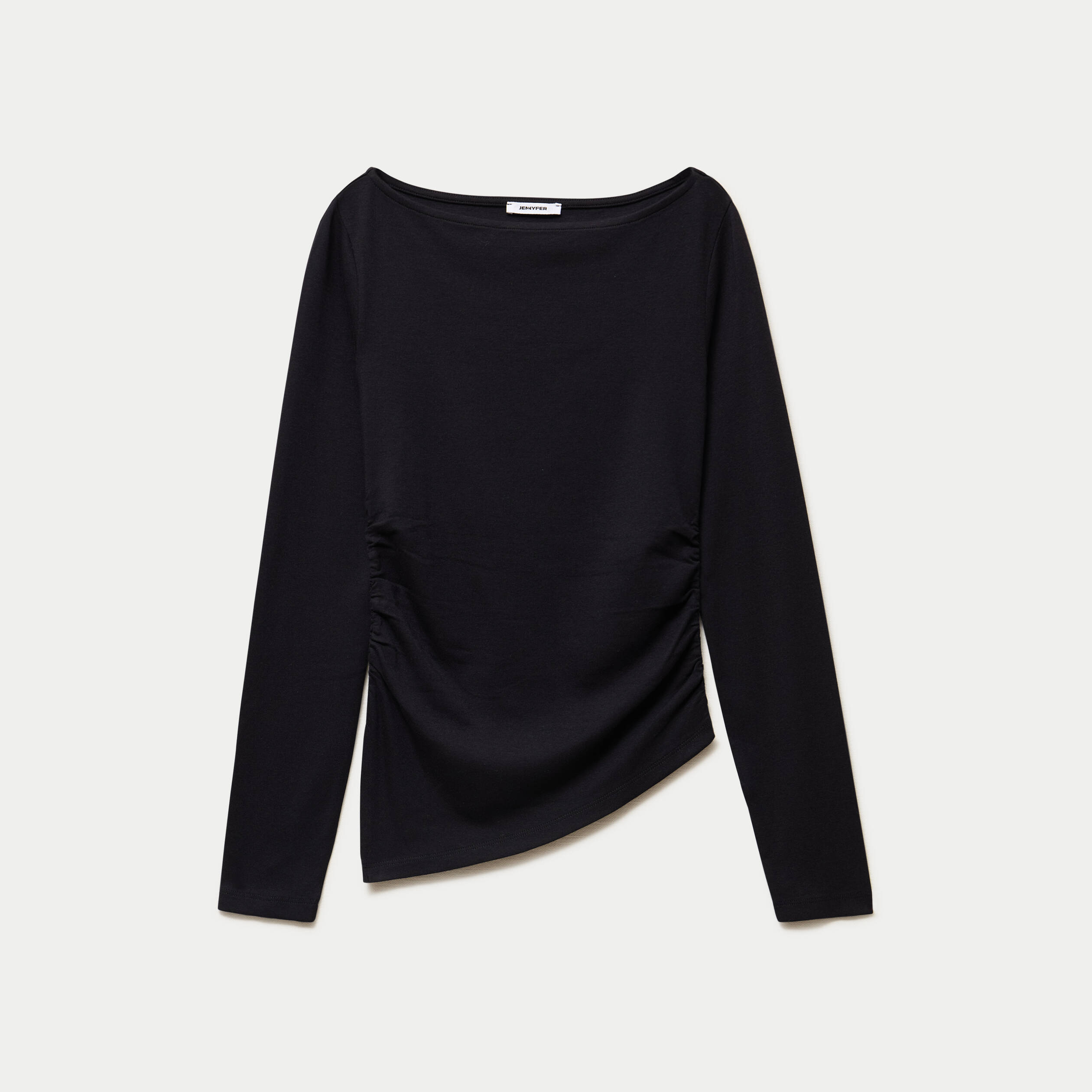 T-shirt droit manches longues noir