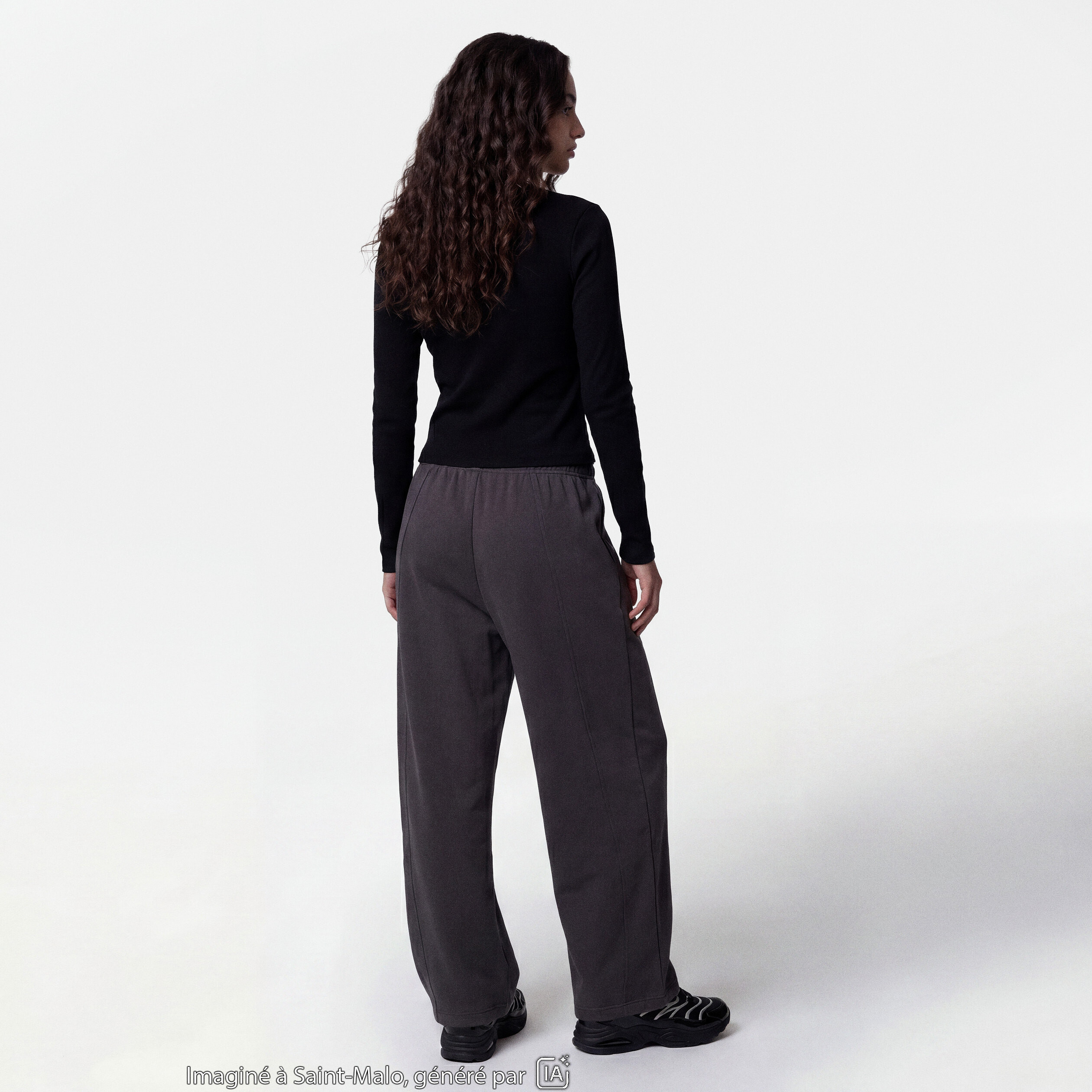 Jogging coupe barrel taille standard gris
