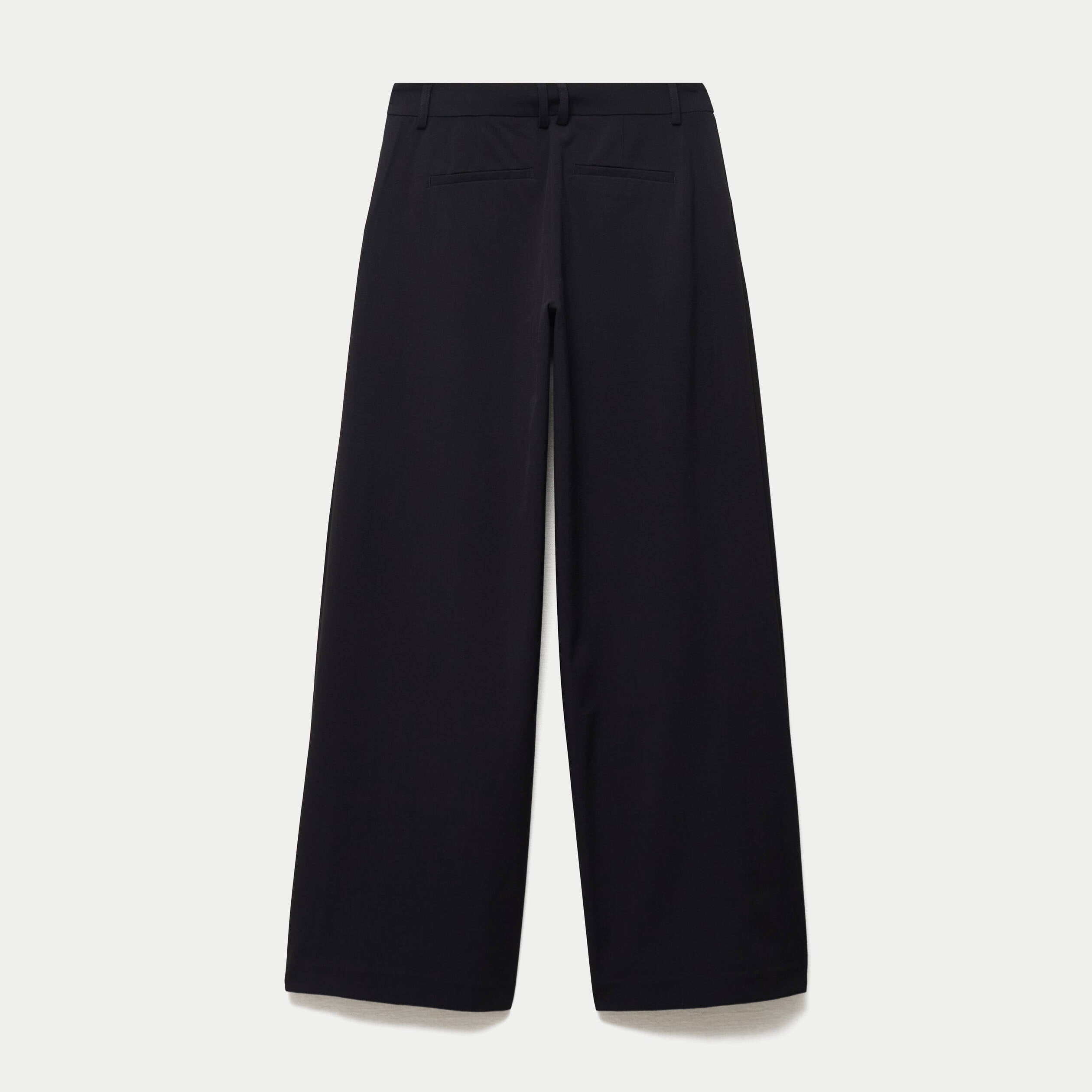 Pantalon coupe large taille basse noir