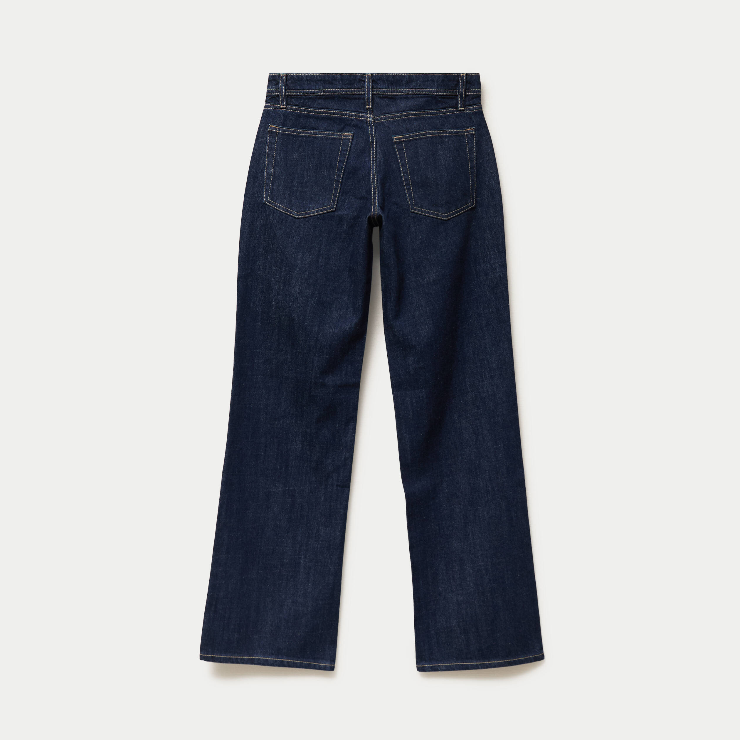 Jean regular taille basse denim brut ado