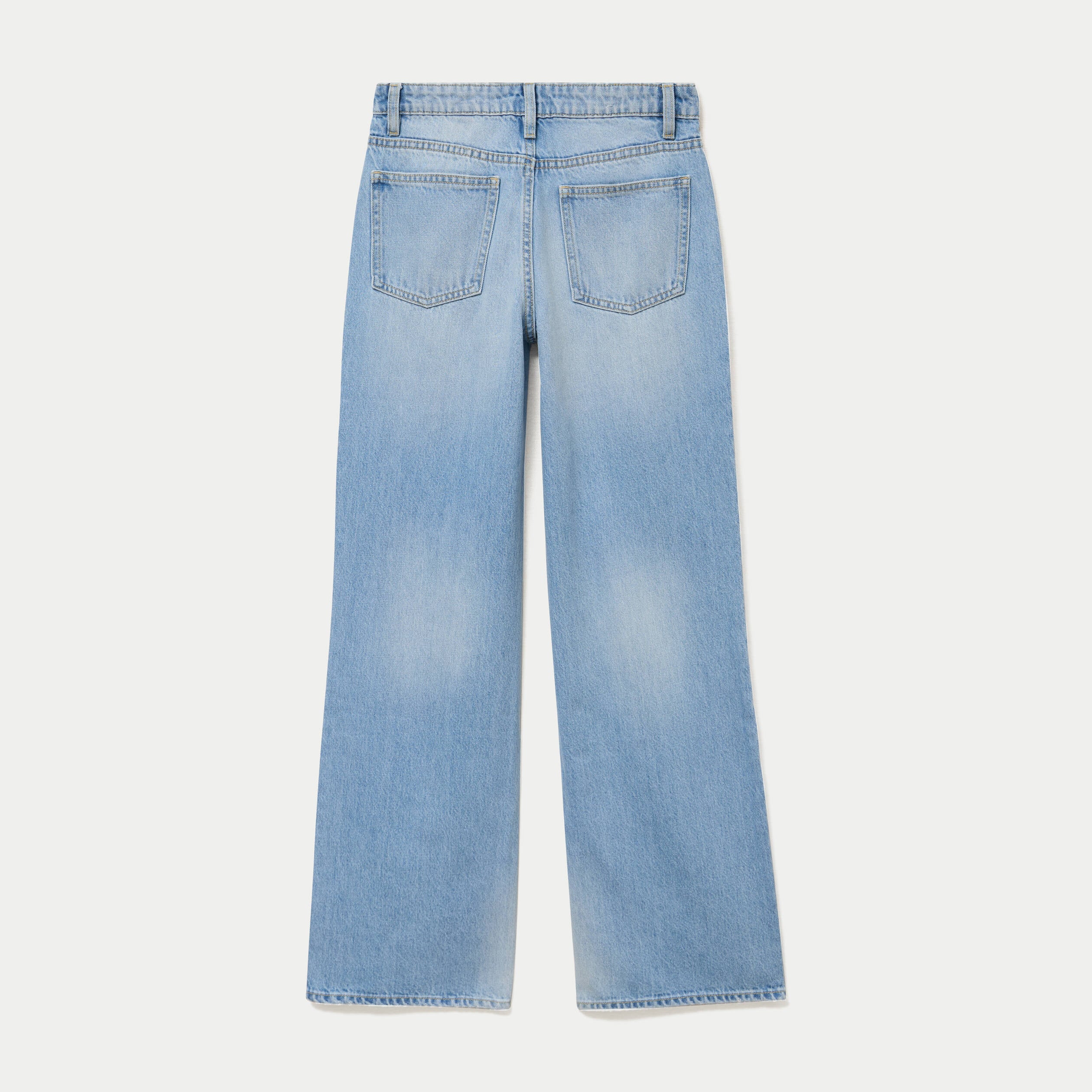 Jean Lenny wide leg taille standard denim triple stone