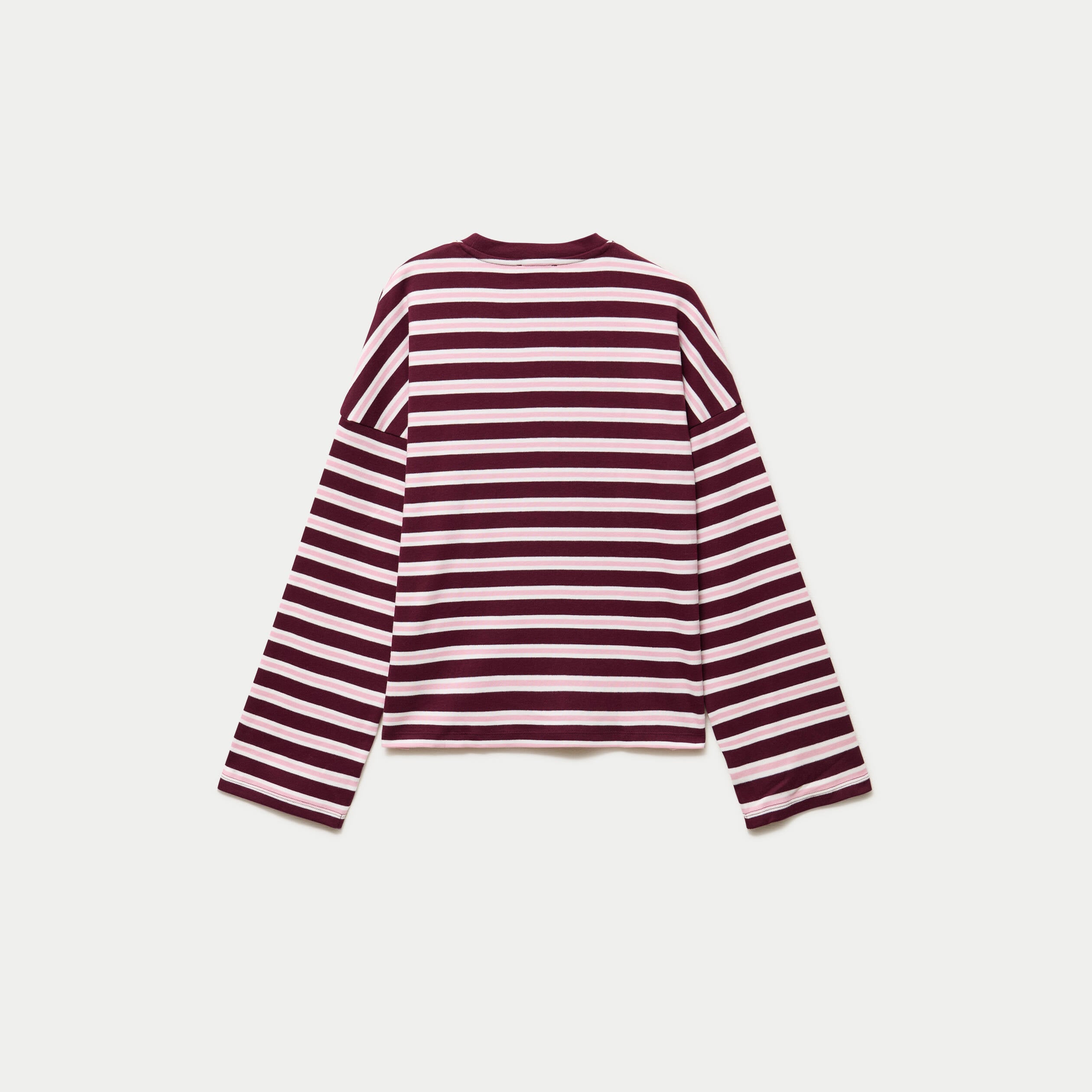 T-shirt manches longues bordeaux