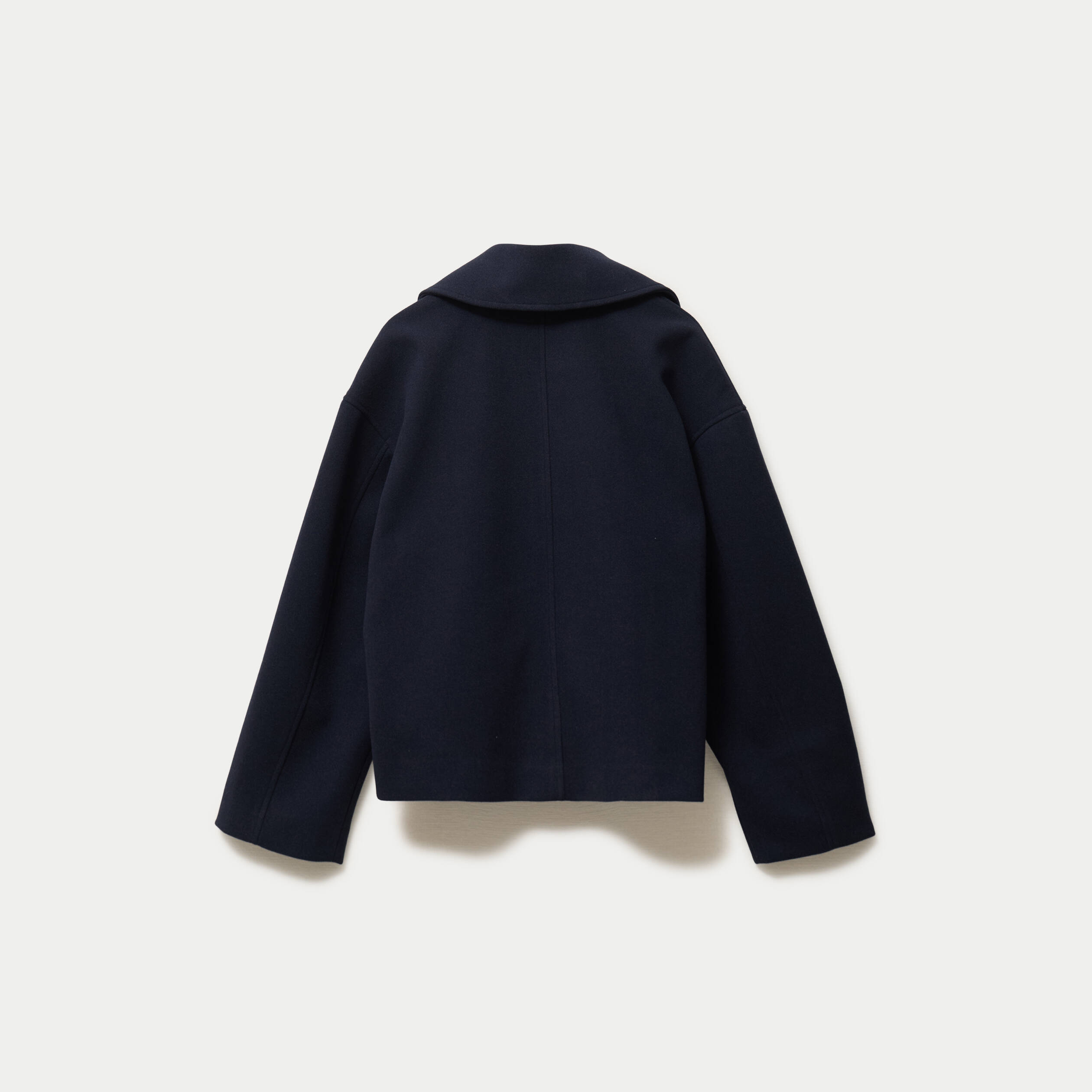 Caban droit bleu marine