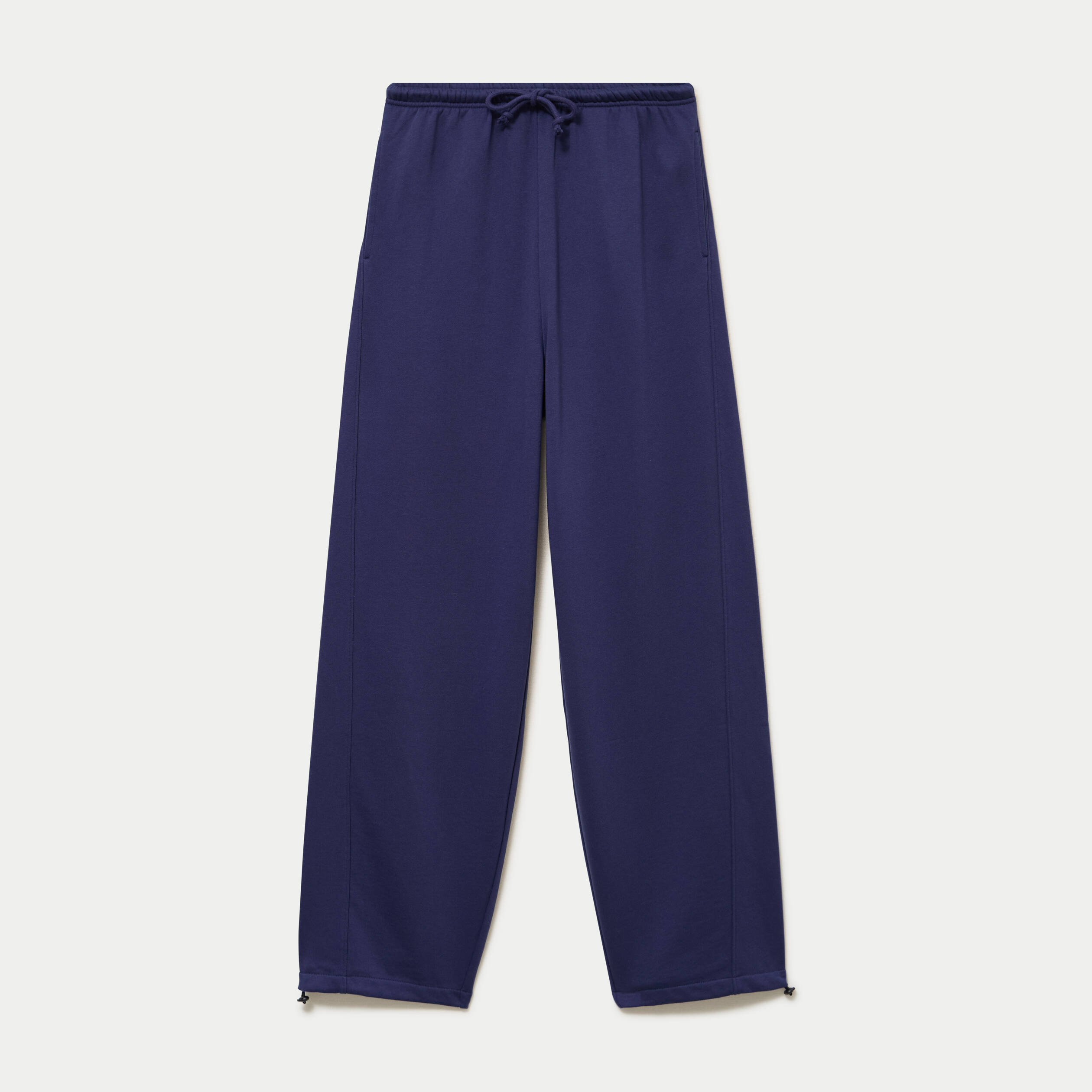 Jogging large &agrave; strass bleu marine