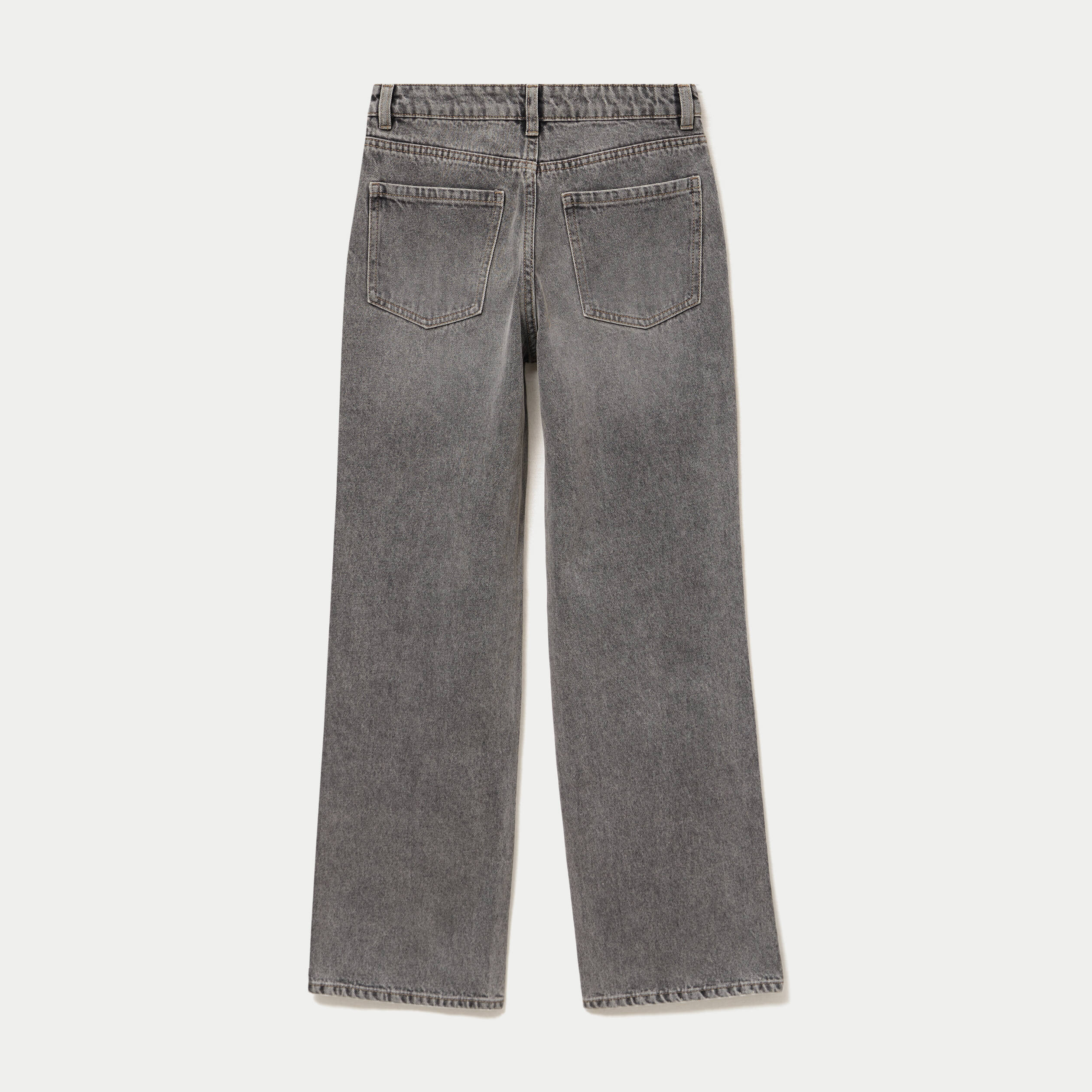 Jean Tom regular taille haute denim gris