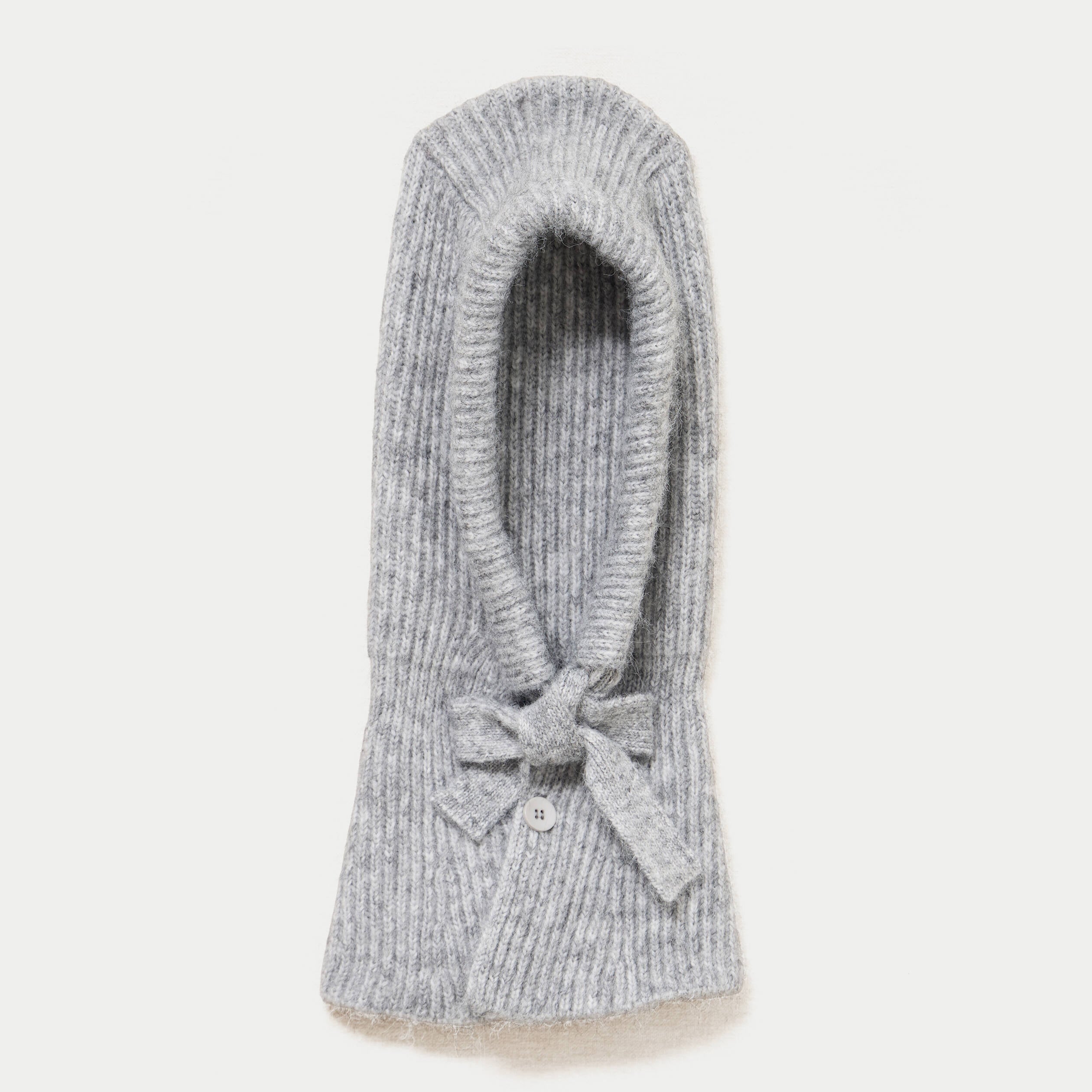 Cagoule &agrave; capuche gris clair