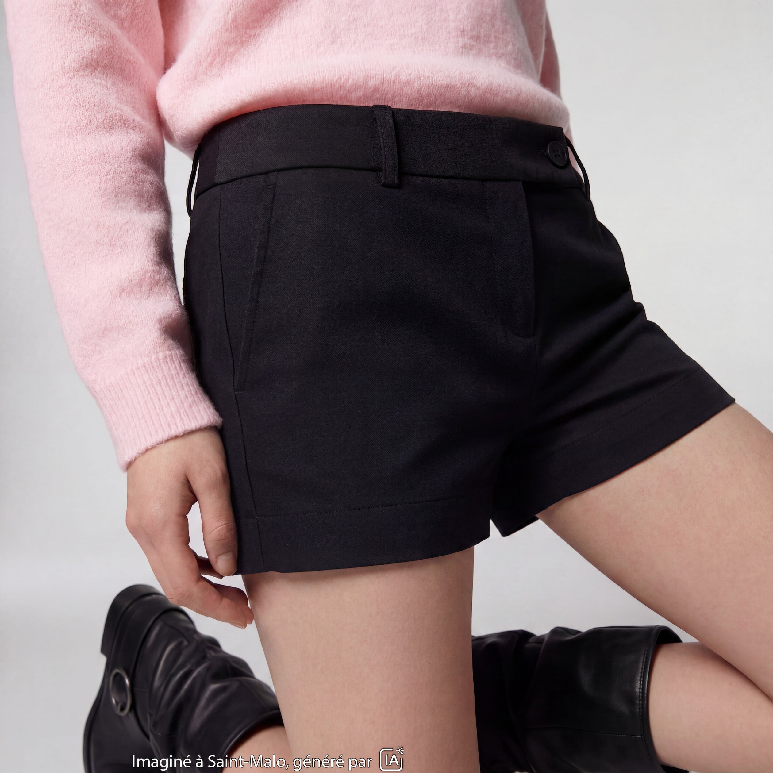 Short slim cigarette noir