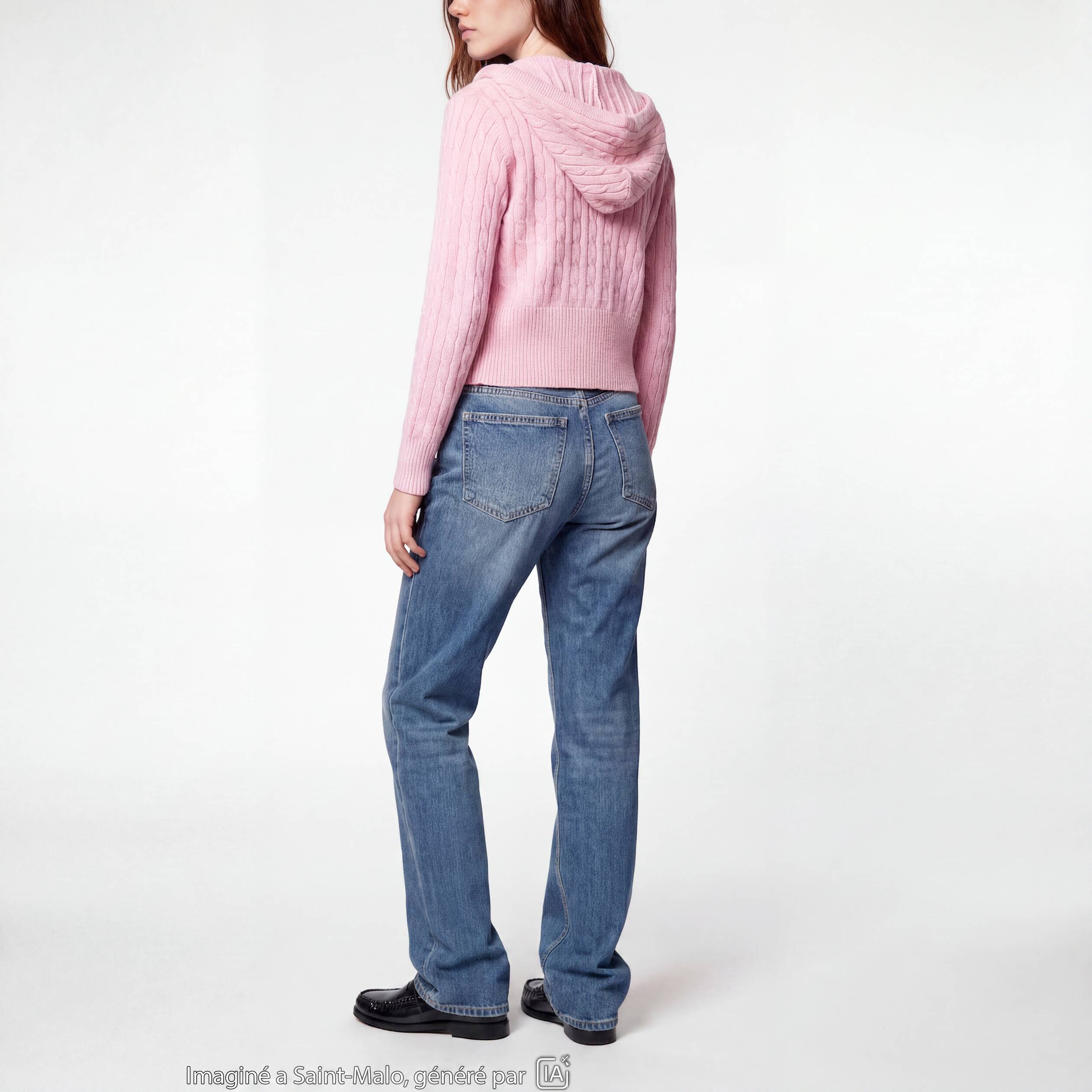 Jean regular taille standard denim double stone ado