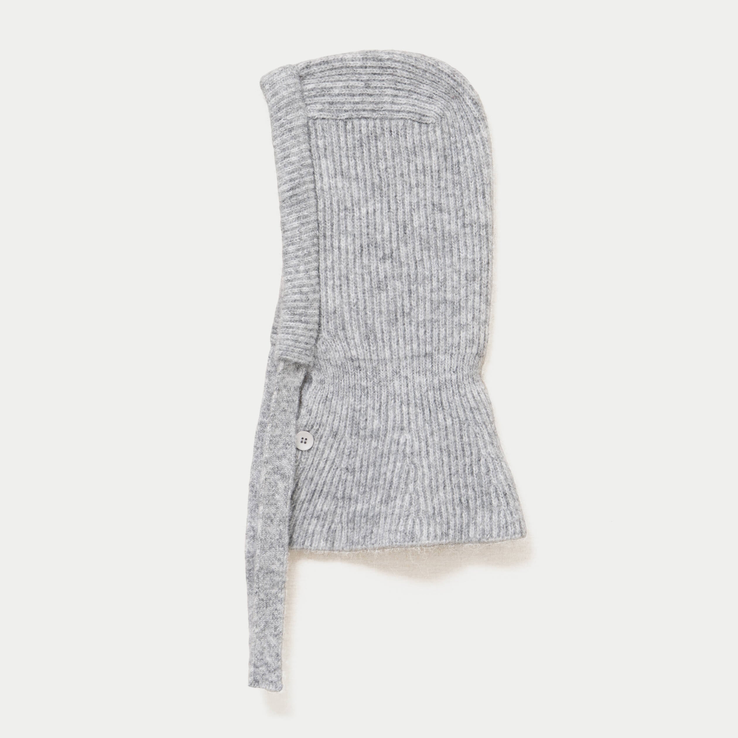 Cagoule &agrave; capuche gris clair