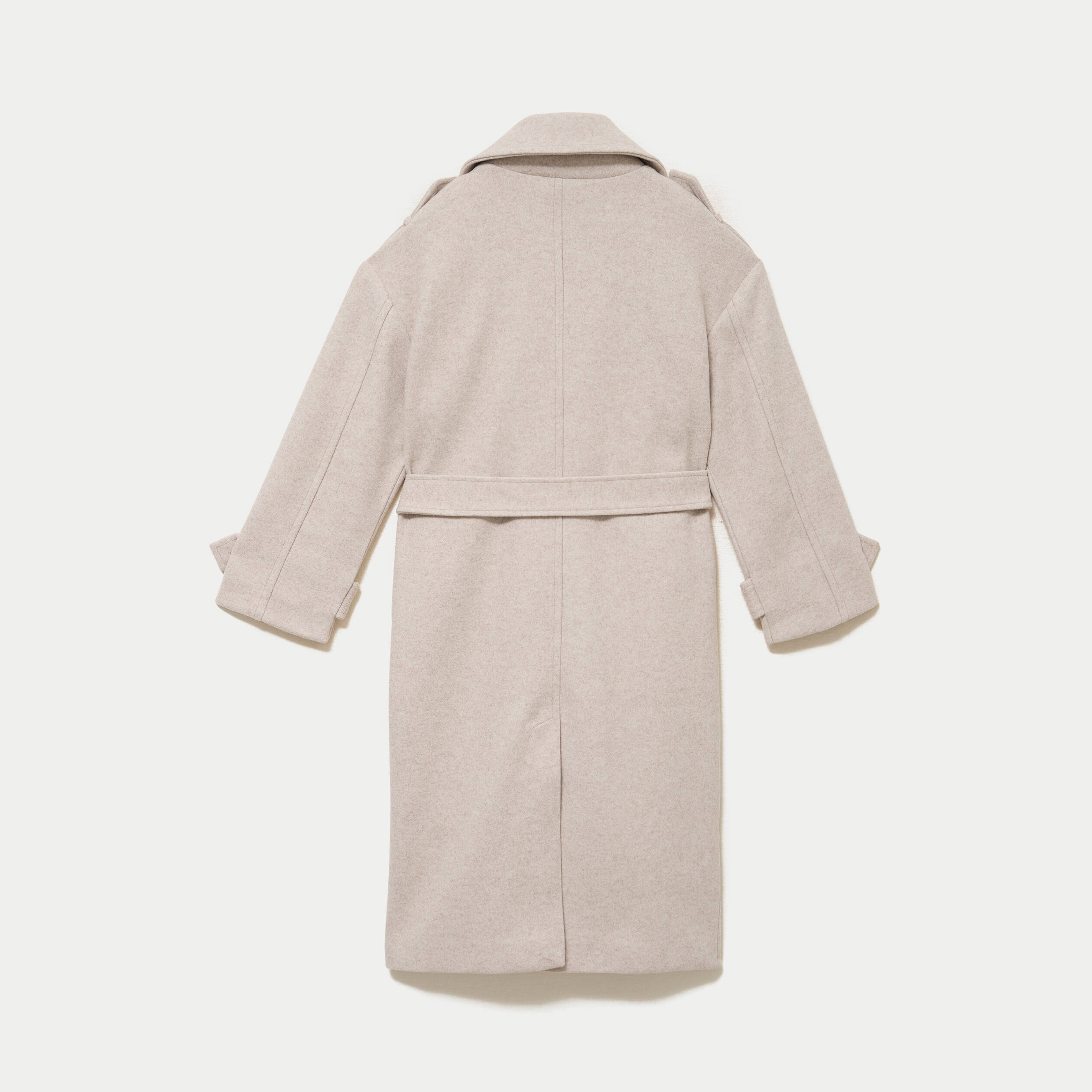 Manteau manches longues taupe